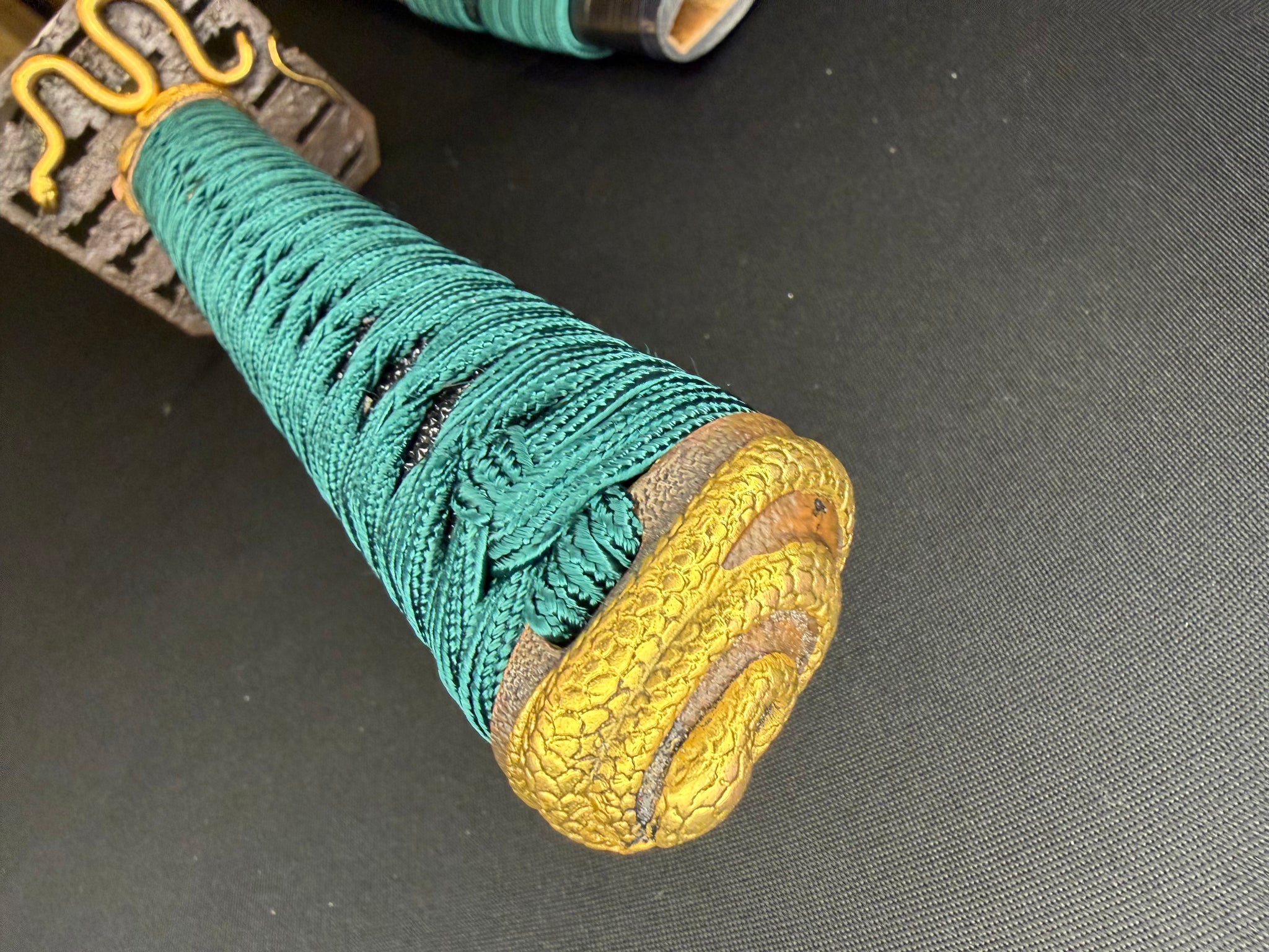 Phoenix Armory Craftsman Elite Katana - Jade Fang Folded Self-smelted Steel Horimono