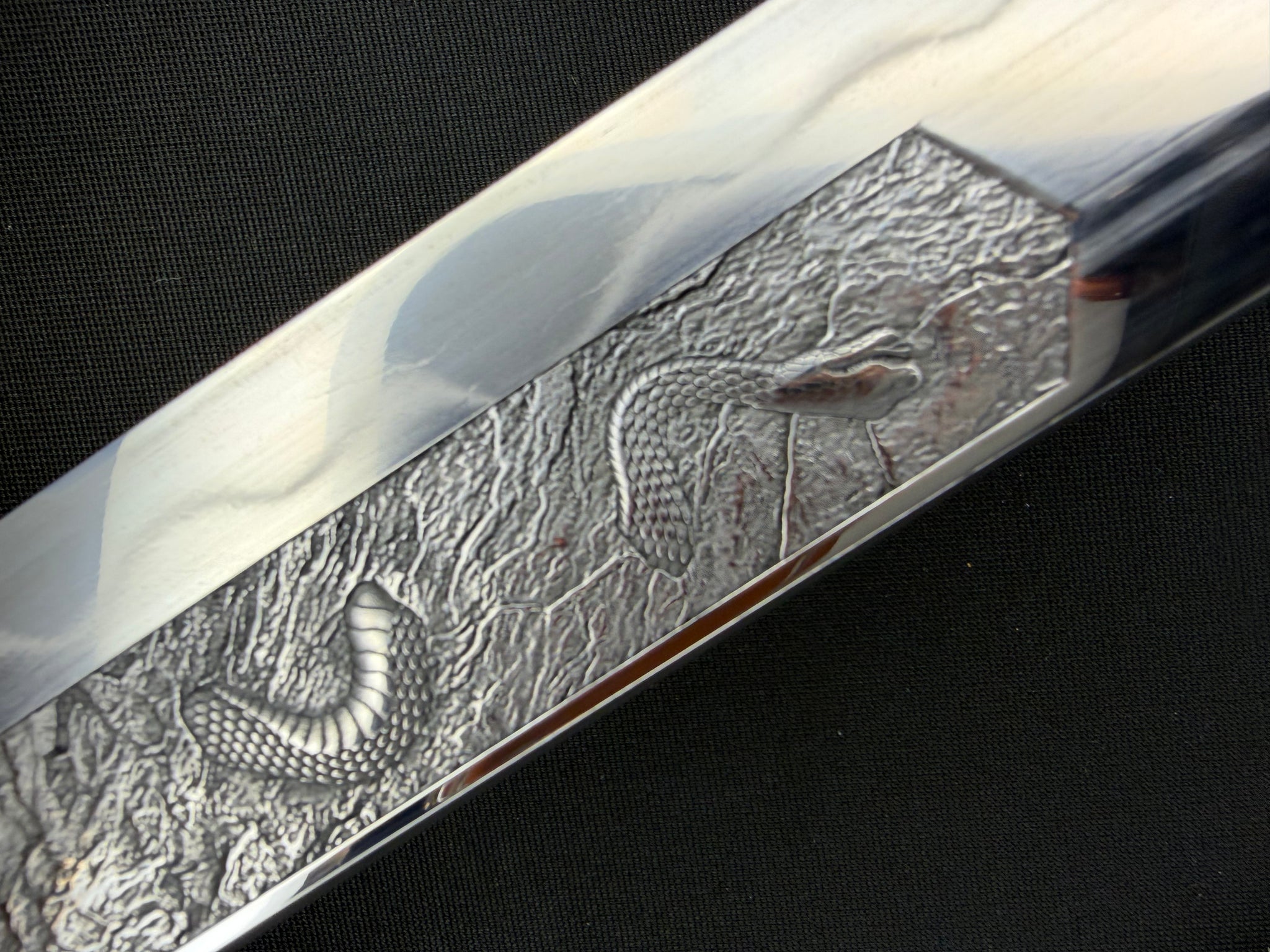 Phoenix Armory Craftsman Elite Katana - Jade Fang Folded Self-smelted Steel Horimono