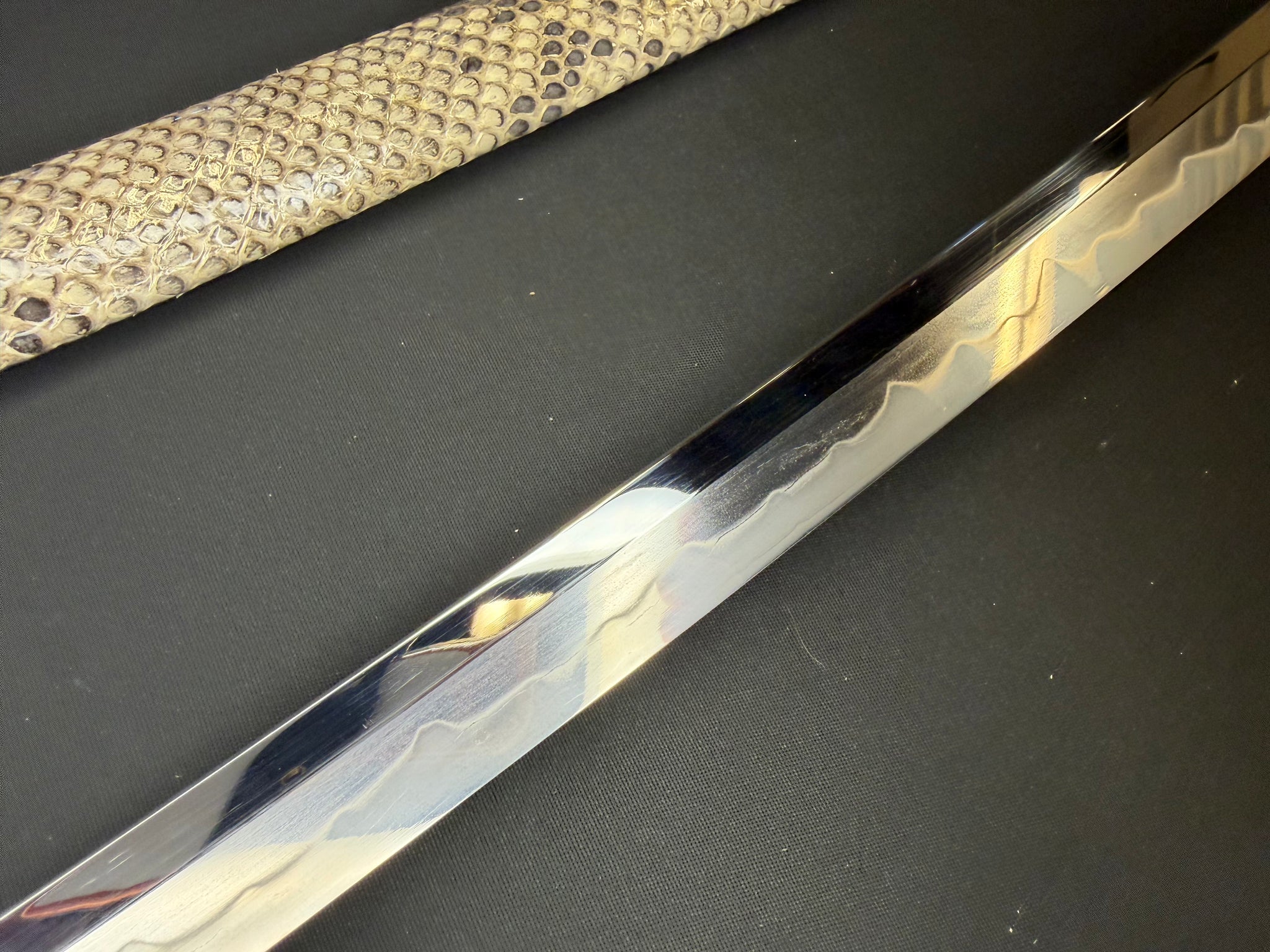 Phoenix Armory Craftsman Elite Katana - Jade Fang Folded Self-smelted Steel Horimono