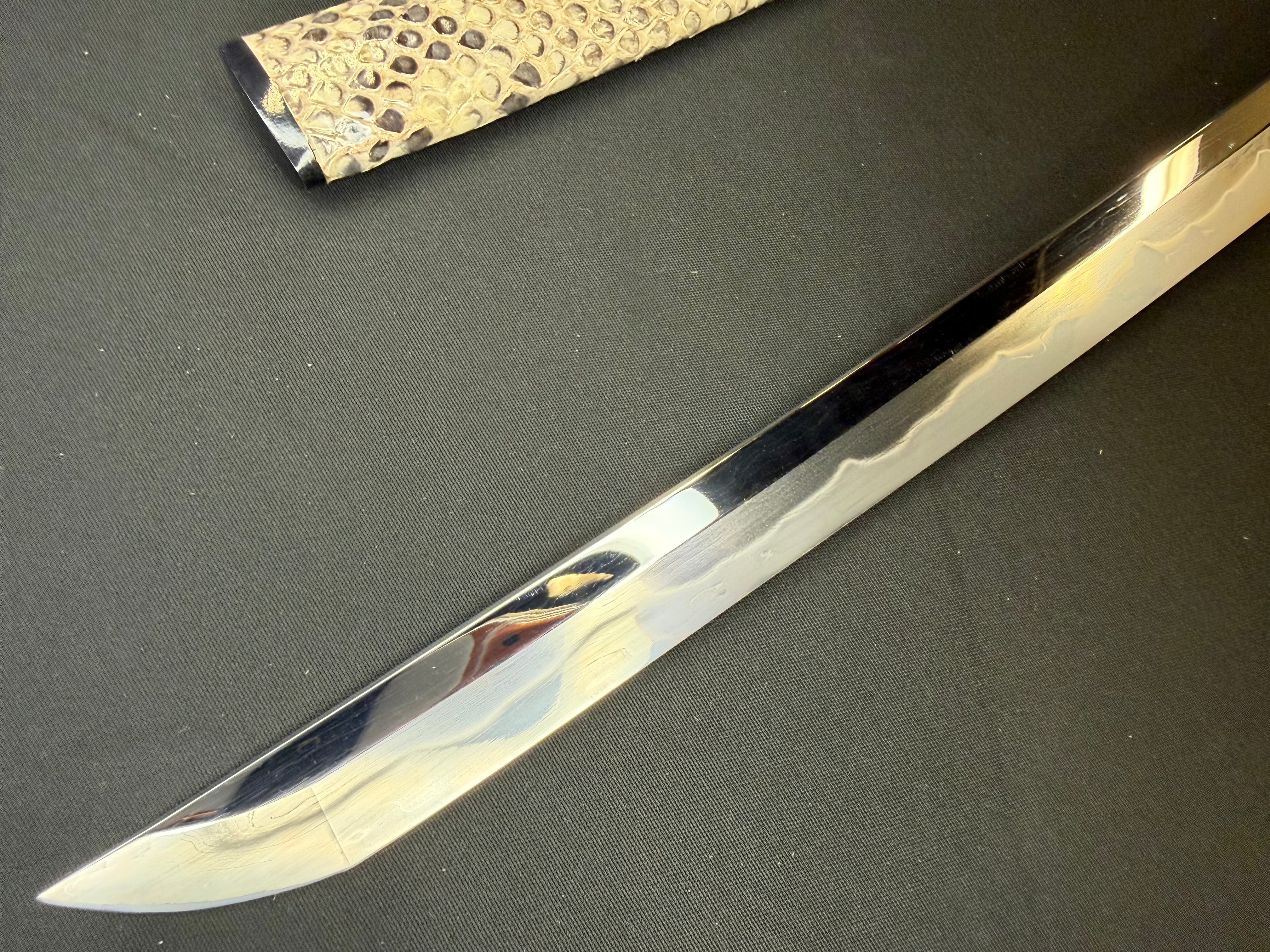 Phoenix Armory Craftsman Elite Katana - Jade Fang Folded Self-smelted Steel Horimono