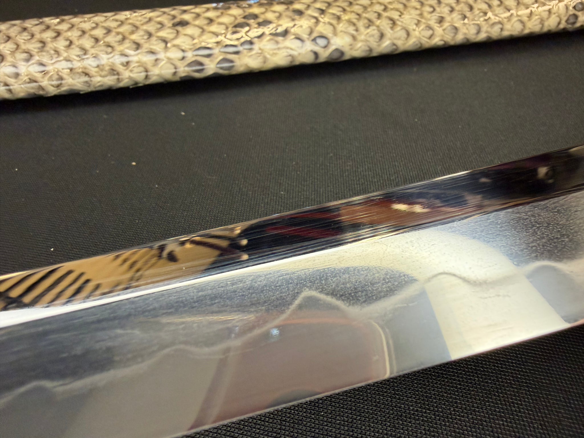 Phoenix Armory Craftsman Elite Katana - Jade Fang Folded Self-smelted Steel Horimono