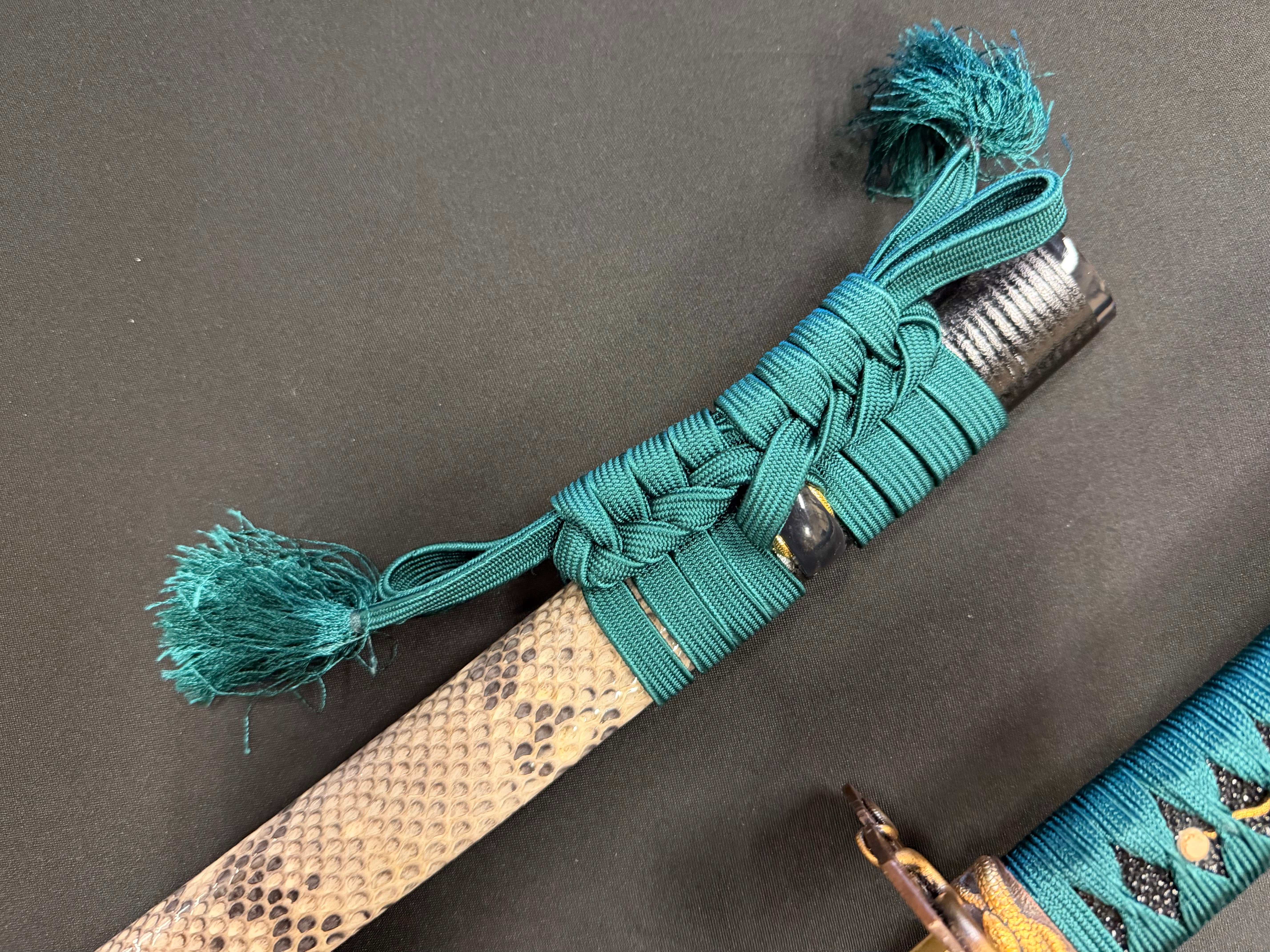 Phoenix Armory Craftsman Elite Katana - Jade Fang Folded Self-smelted Steel Horimono