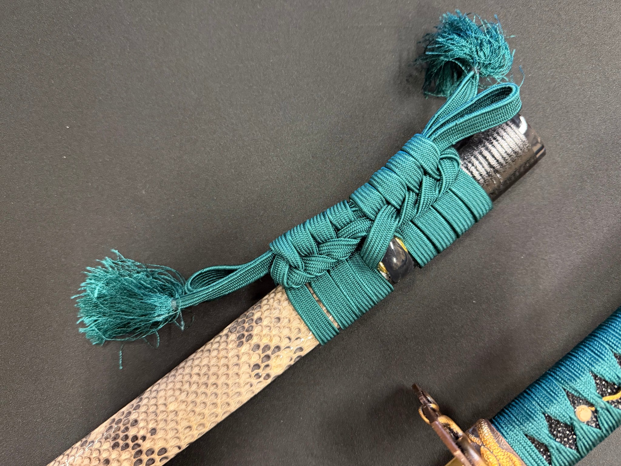 Phoenix Armory Craftsman Elite Katana - Jade Fang Folded Self-smelted Steel Horimono