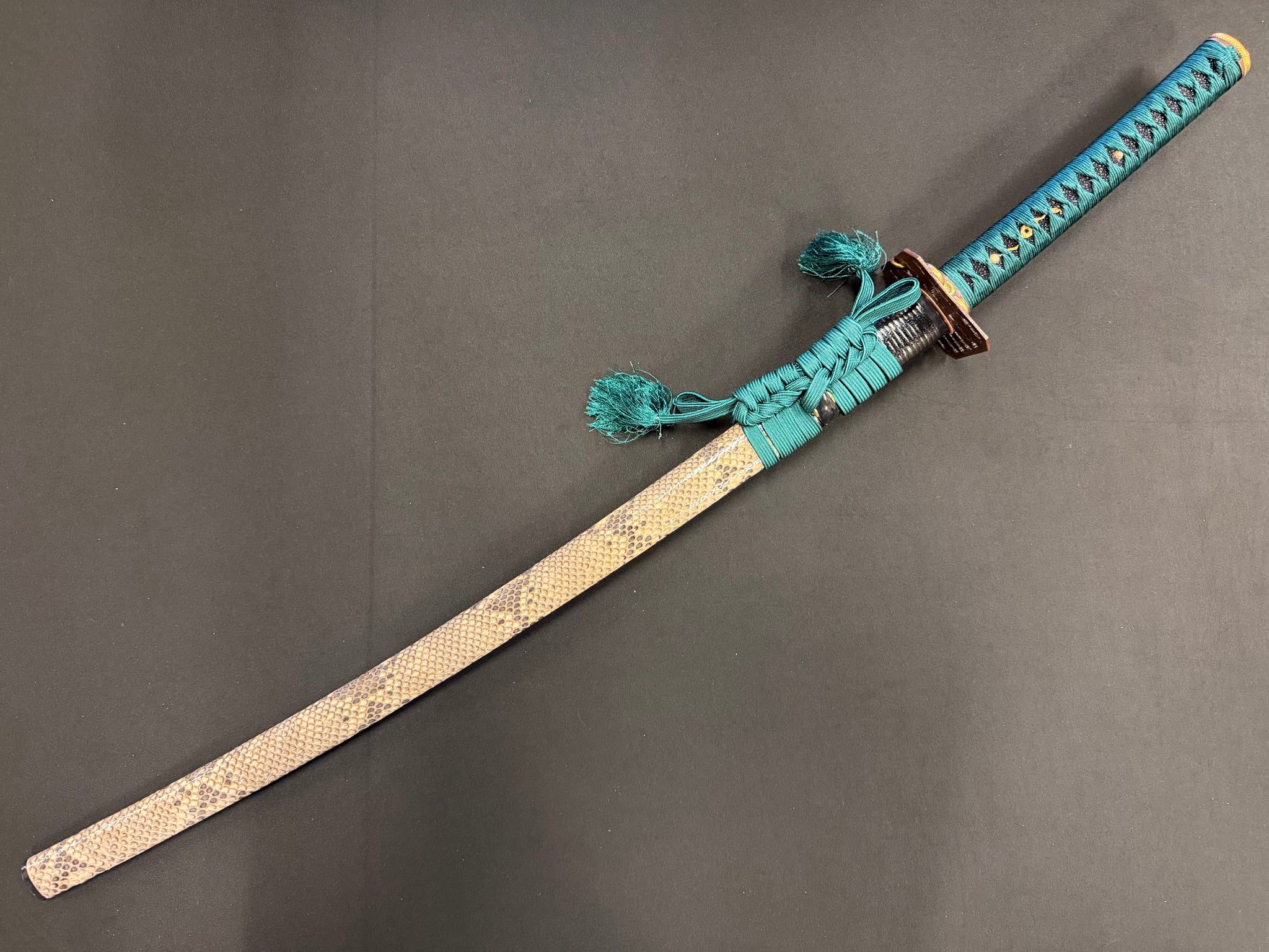 Phoenix Armory Craftsman Elite Katana - Jade Fang Folded Self-smelted Steel Horimono