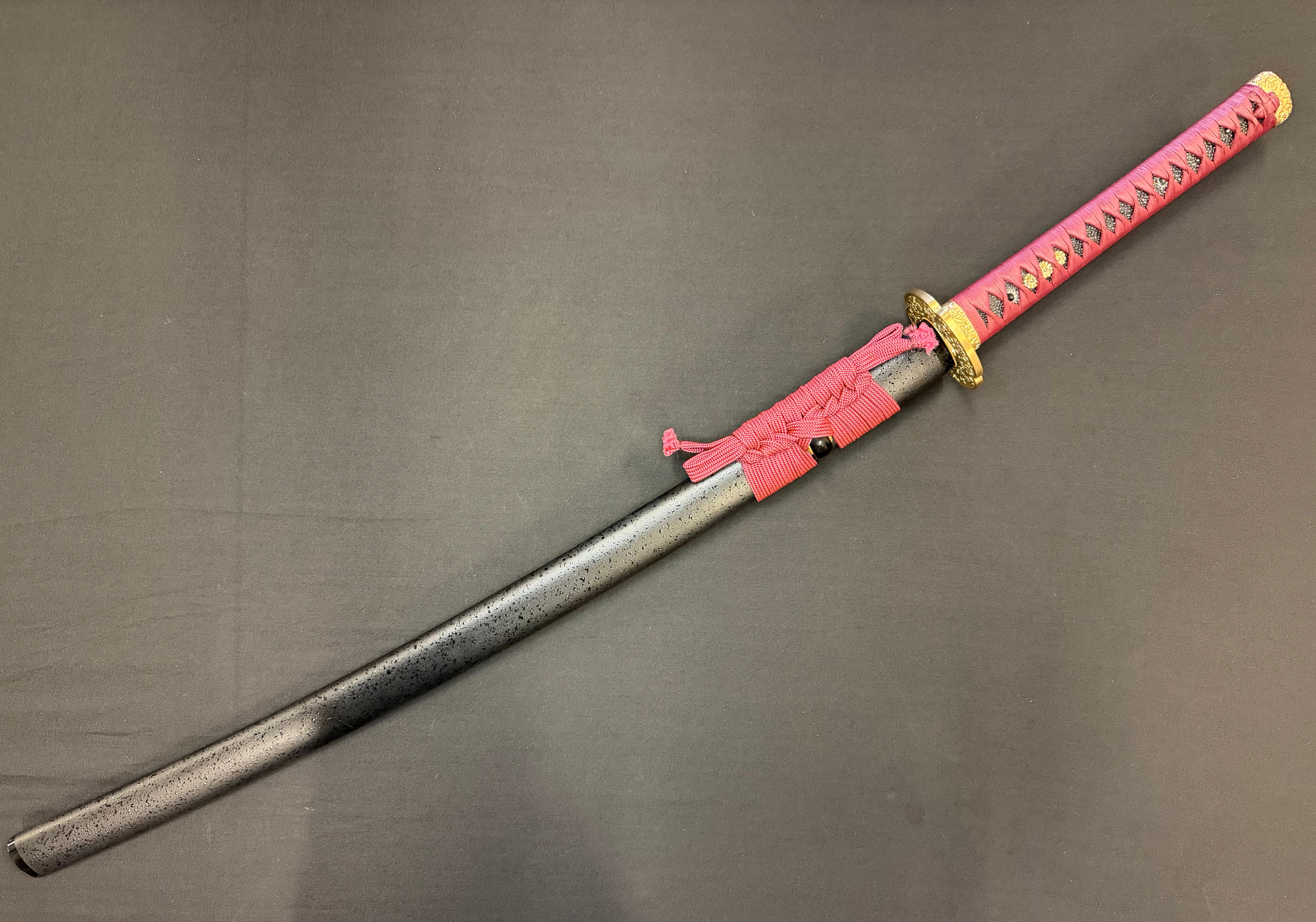 Cloudhammer Katana - Crimson Blossom Elite - sx105v Japanese tool Steel