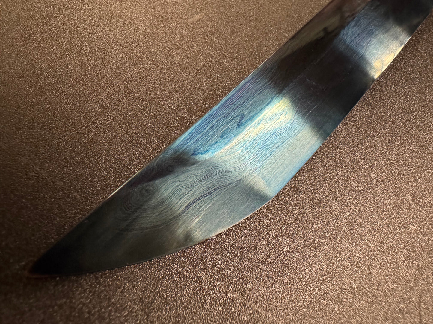 Dragonspring Katana - Blue Eye Samurai Sanmai Meteorite Damascus Variant I