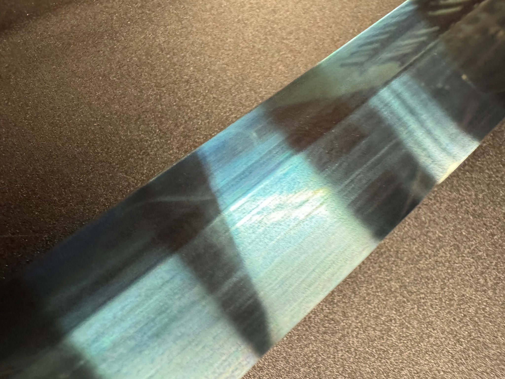 Dragonspring Katana - Mizu Blue Eye Samurai Sanmai Meteorite Damascus Variant II