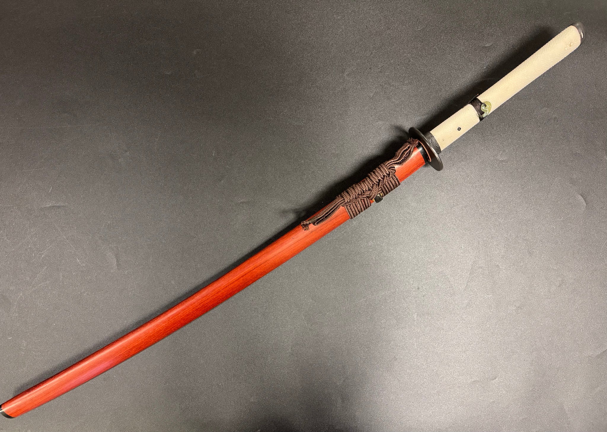 Dragonspring Katana - Mizu Blue Eye Samurai Sanmai Meteorite Damascus Variant II