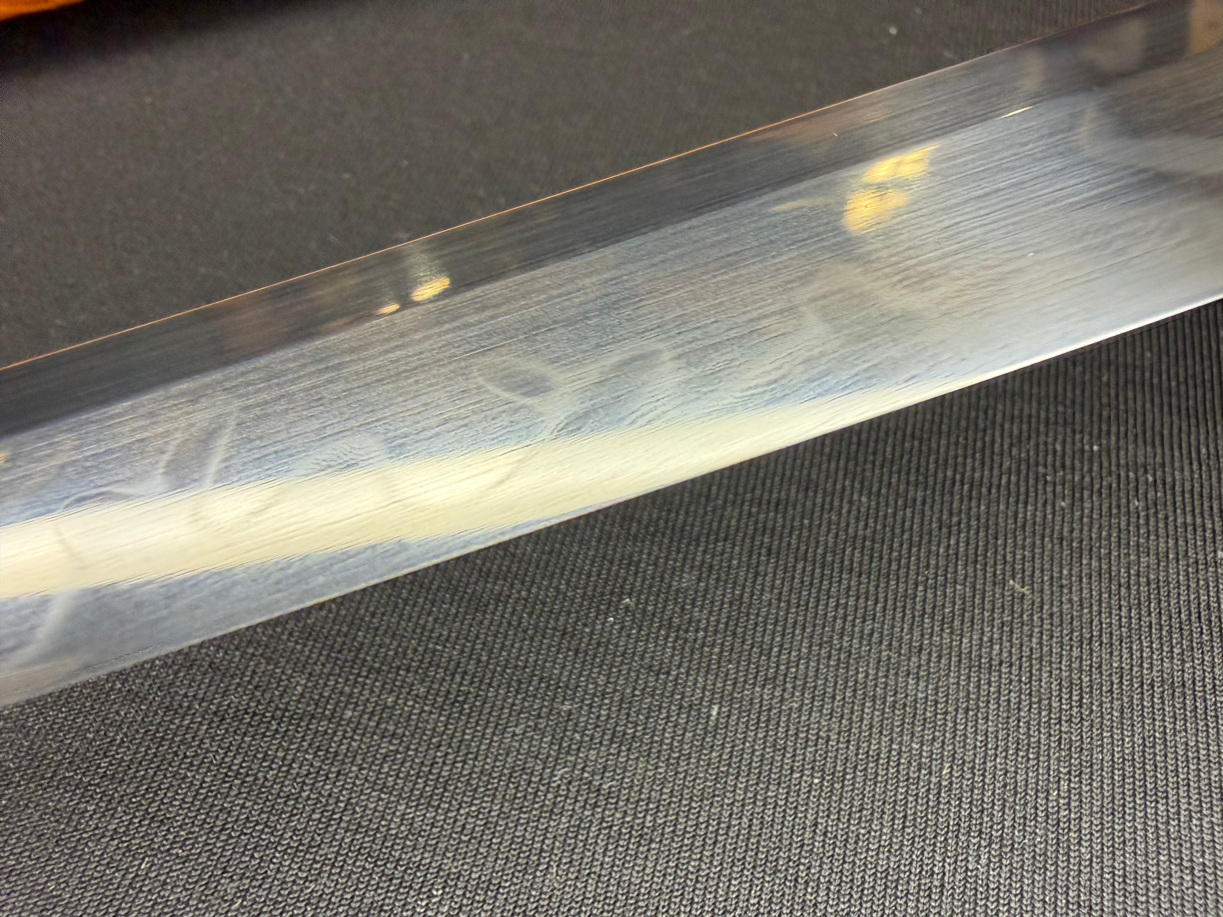 Phoenix Armory Katana - Crimson Manji Orishigane Clay-Tempered Horimono