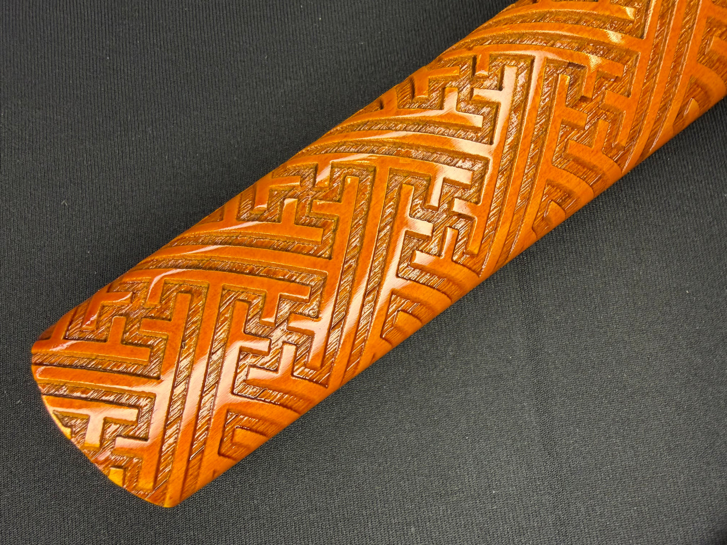 Phoenix Armory Katana - Crimson Manji Orishigane Clay-Tempered Horimono