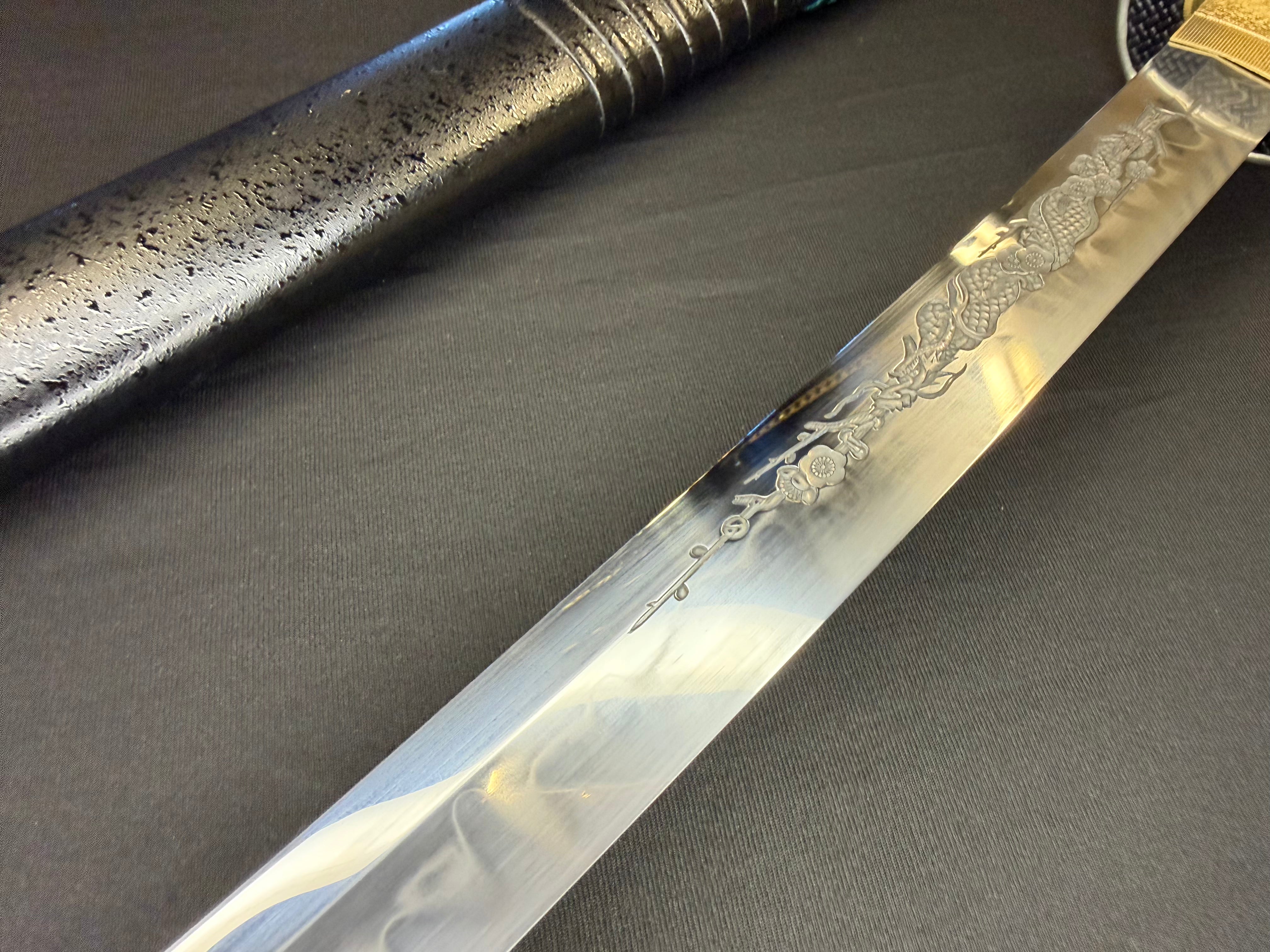 Legacy Blades Katana  - Bamboo Striker Horimono 1095