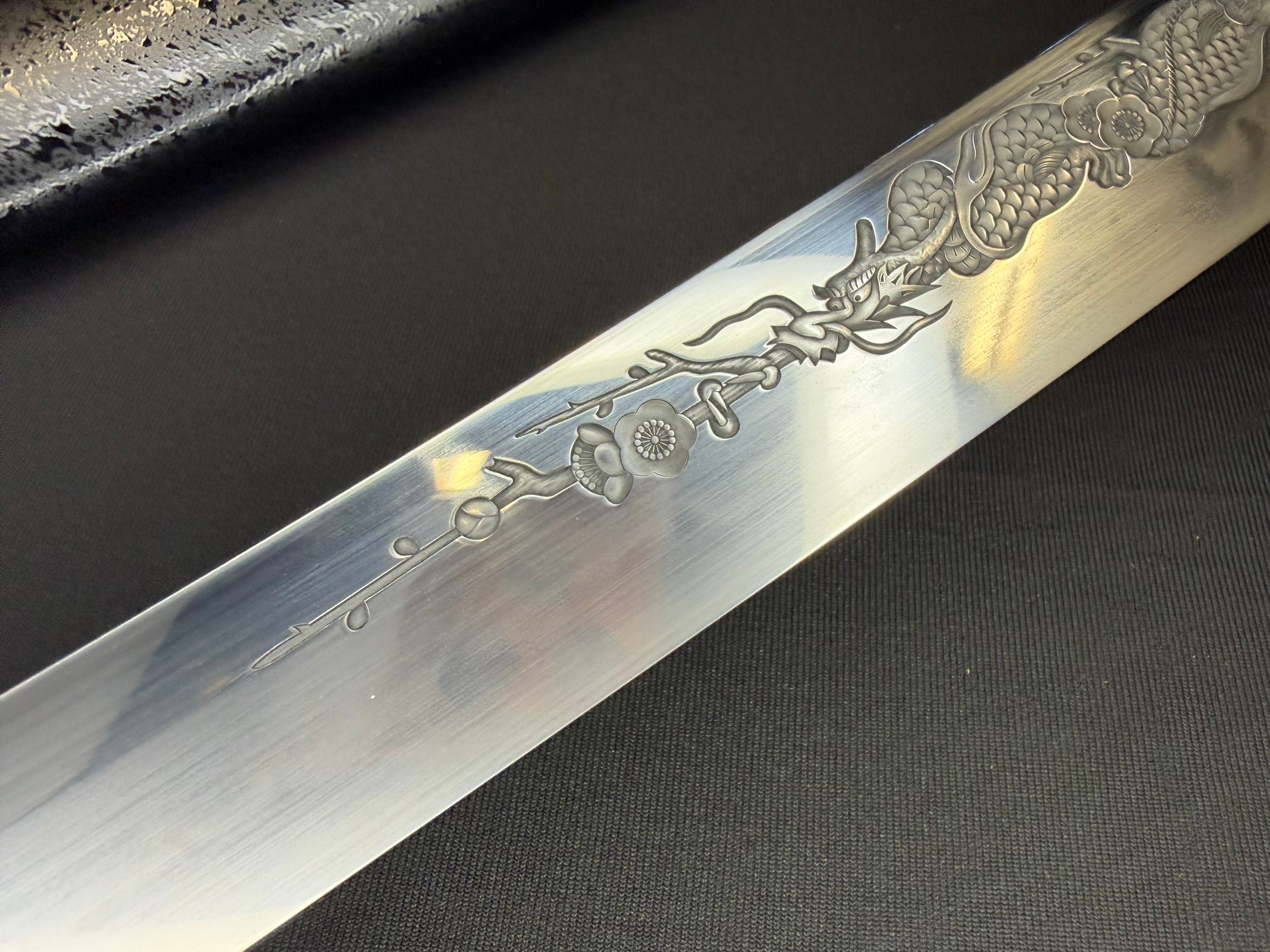 Legacy Blades Katana  - Nightstorm Striker Horimono 1095