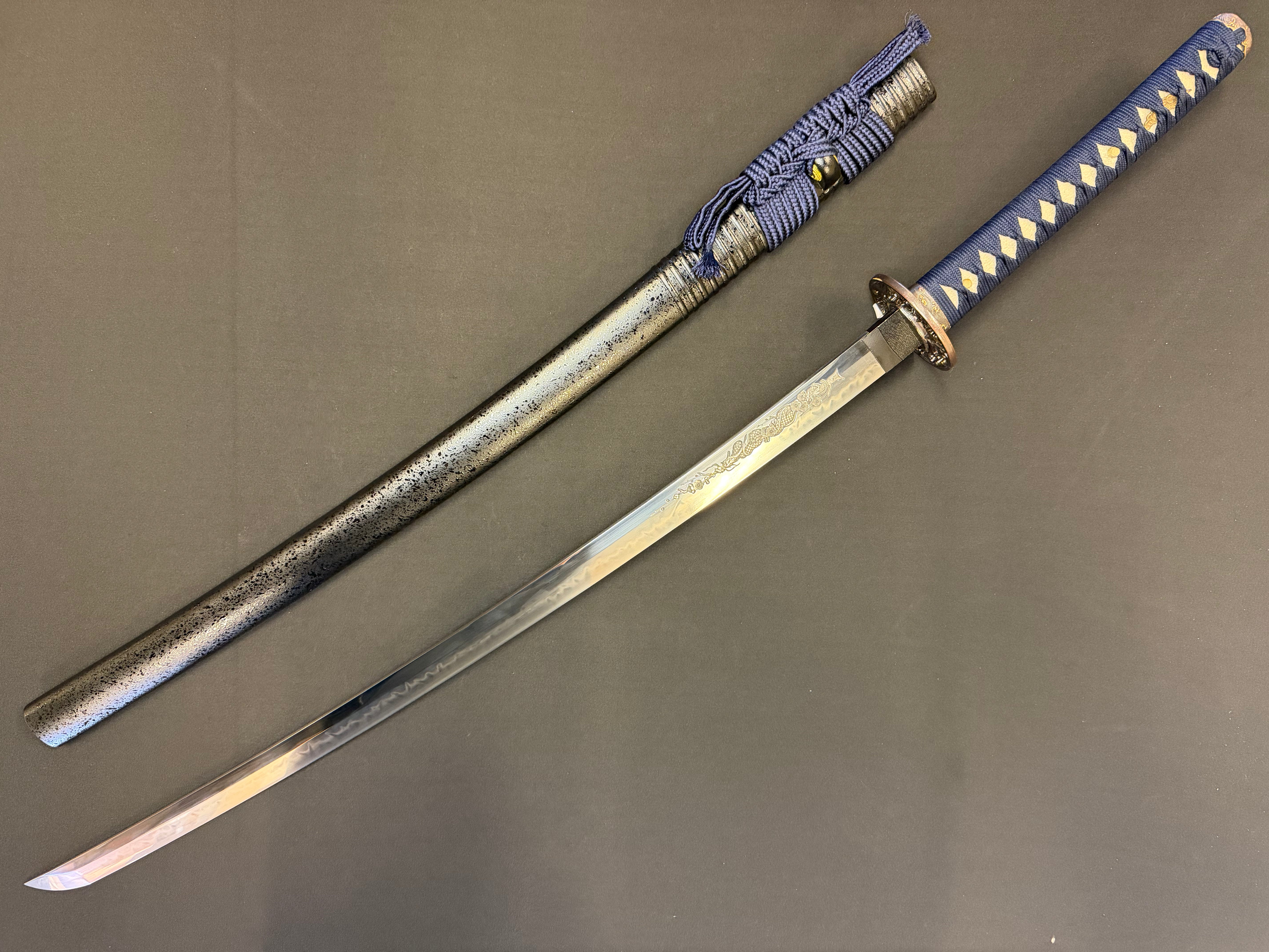 Legacy Blades Katana  - Nightstorm Striker Horimono 1095