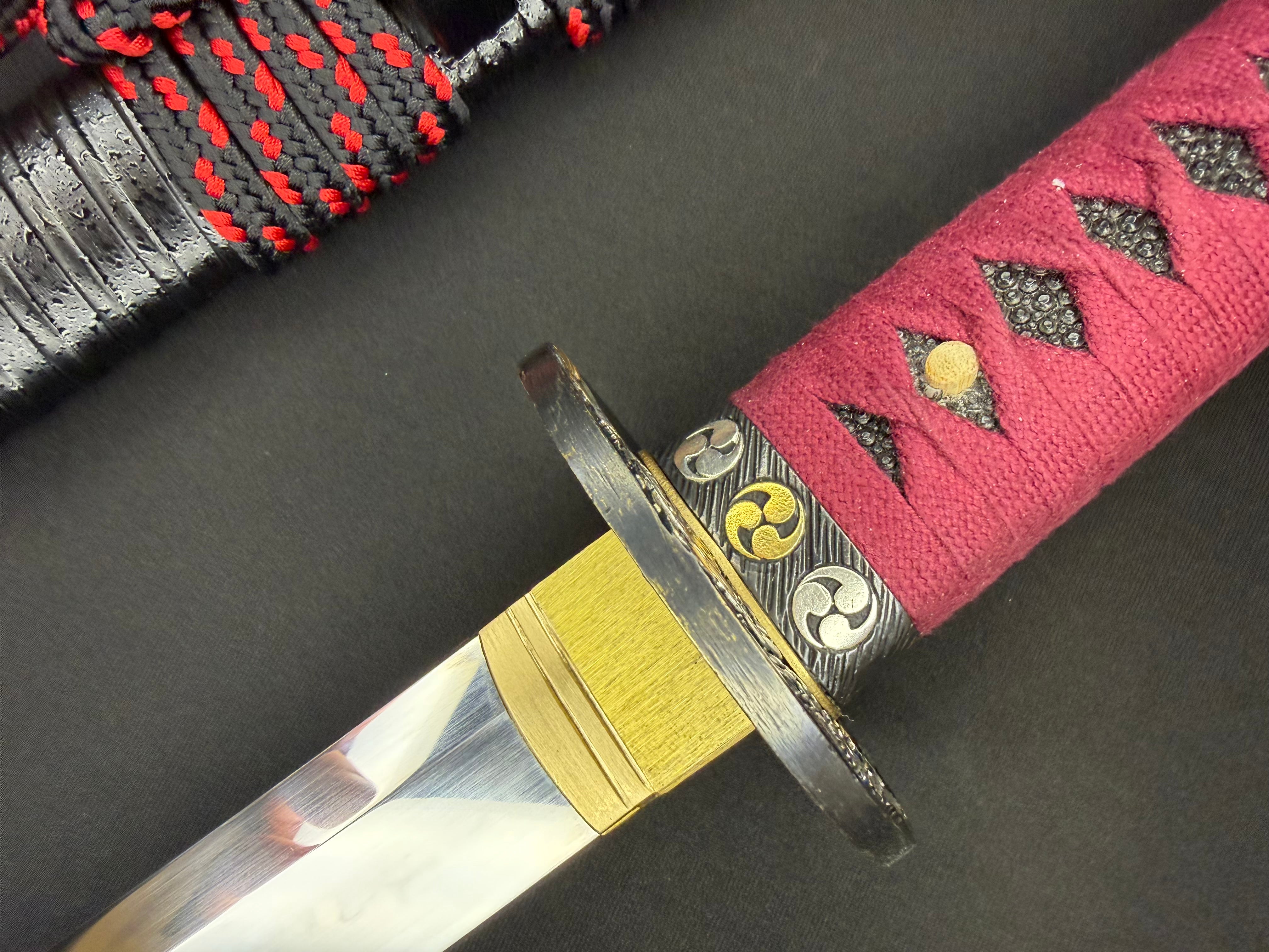 Legacy Steel Crimson Tiger Reaper Katana  - 1095 Clay Tempered Okissaki