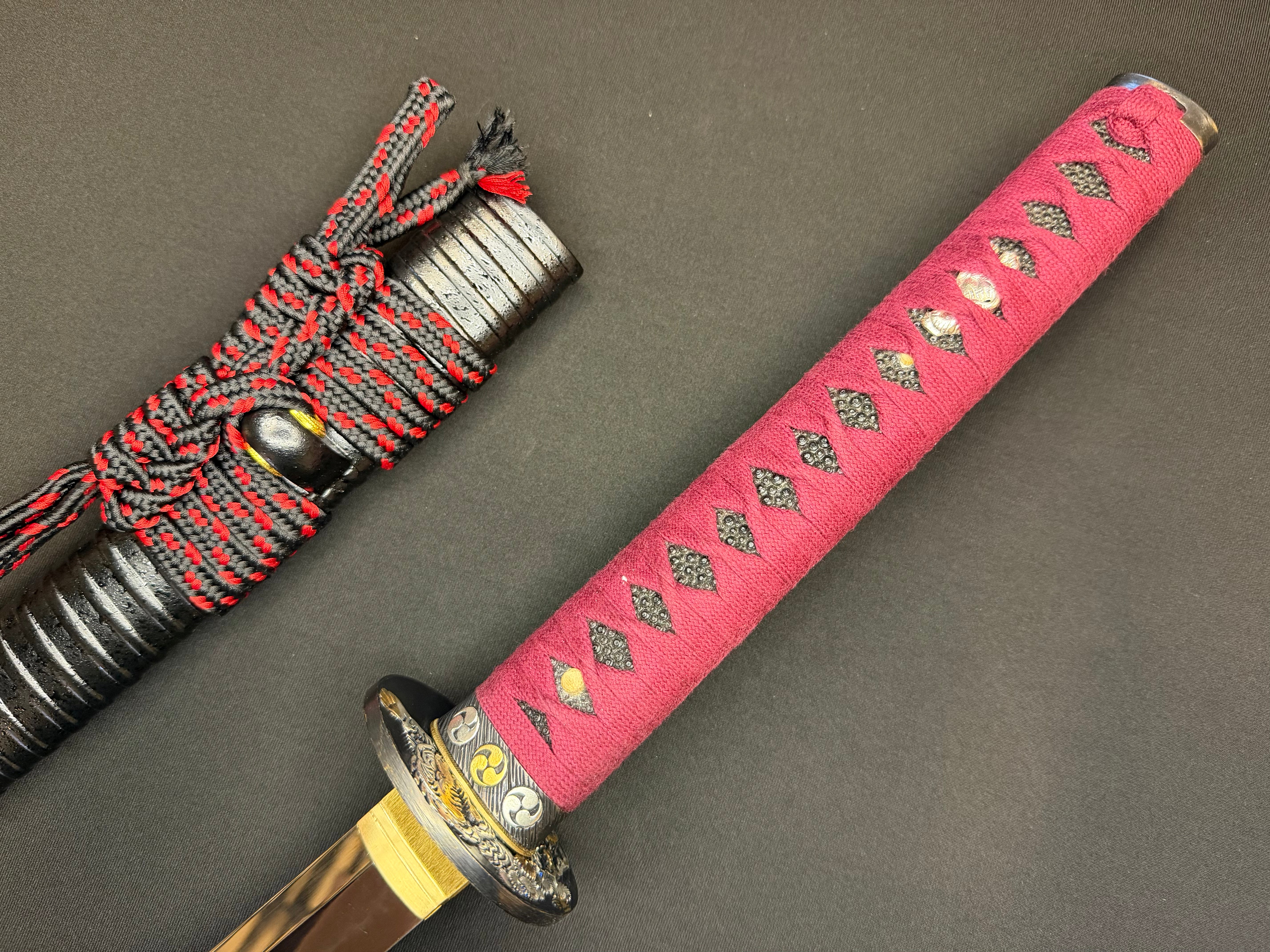 Legacy Steel Crimson Tiger Reaper Katana  - 1095 Clay Tempered Okissaki