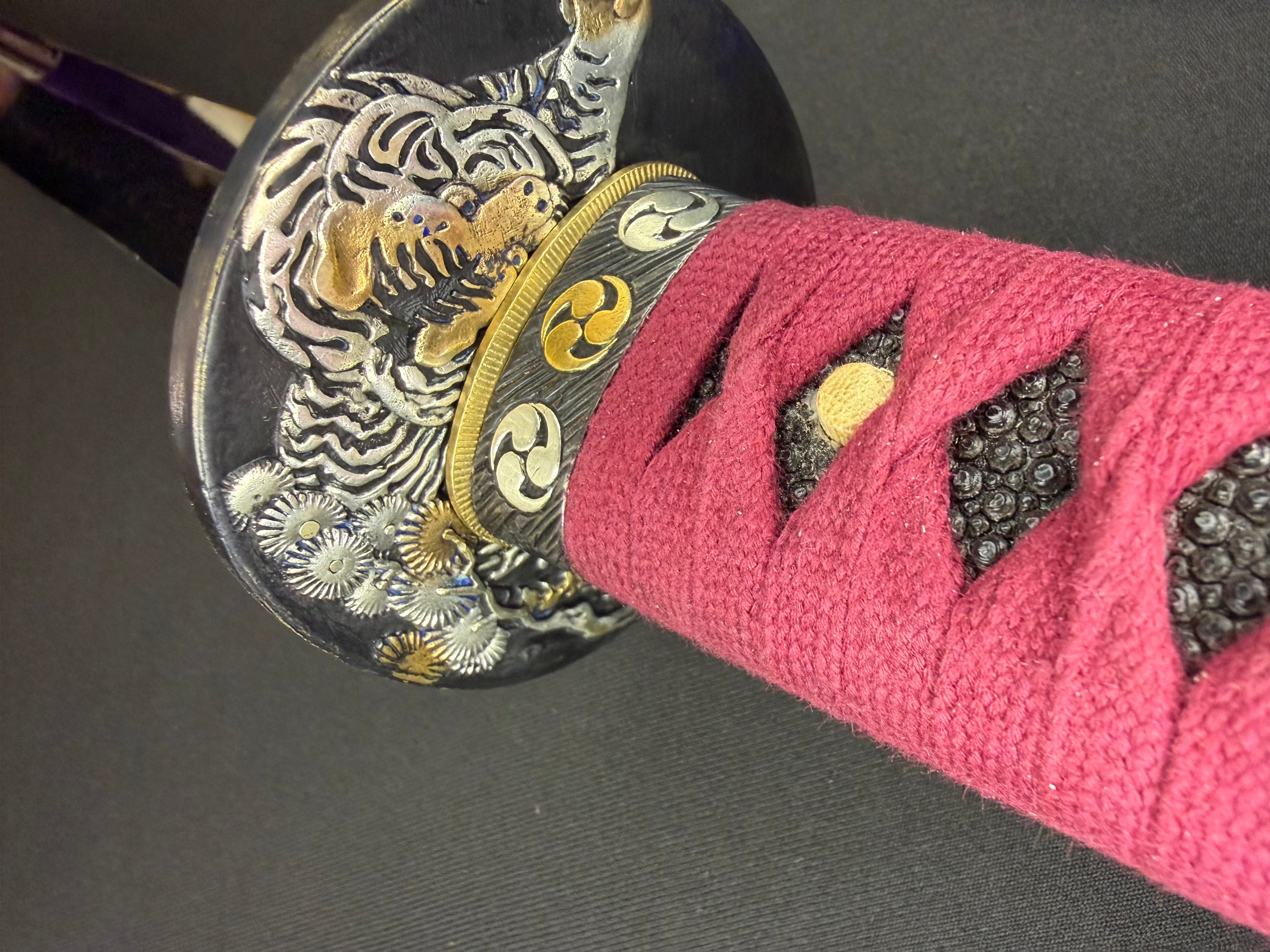 Legacy Steel Crimson Tiger Reaper Katana  - 1095 Clay Tempered Okissaki