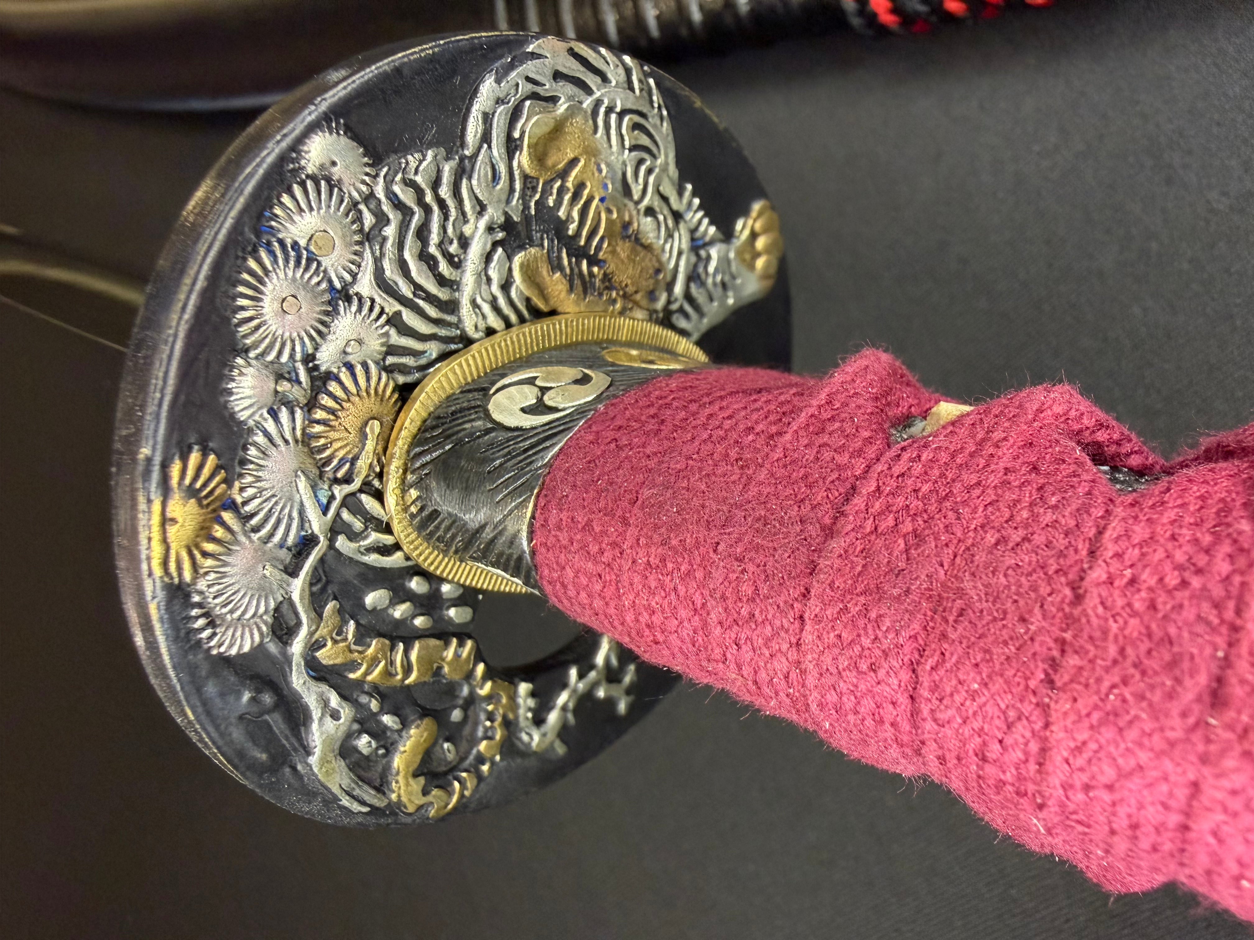 Legacy Steel Crimson Tiger Reaper Katana  - 1095 Clay Tempered Okissaki