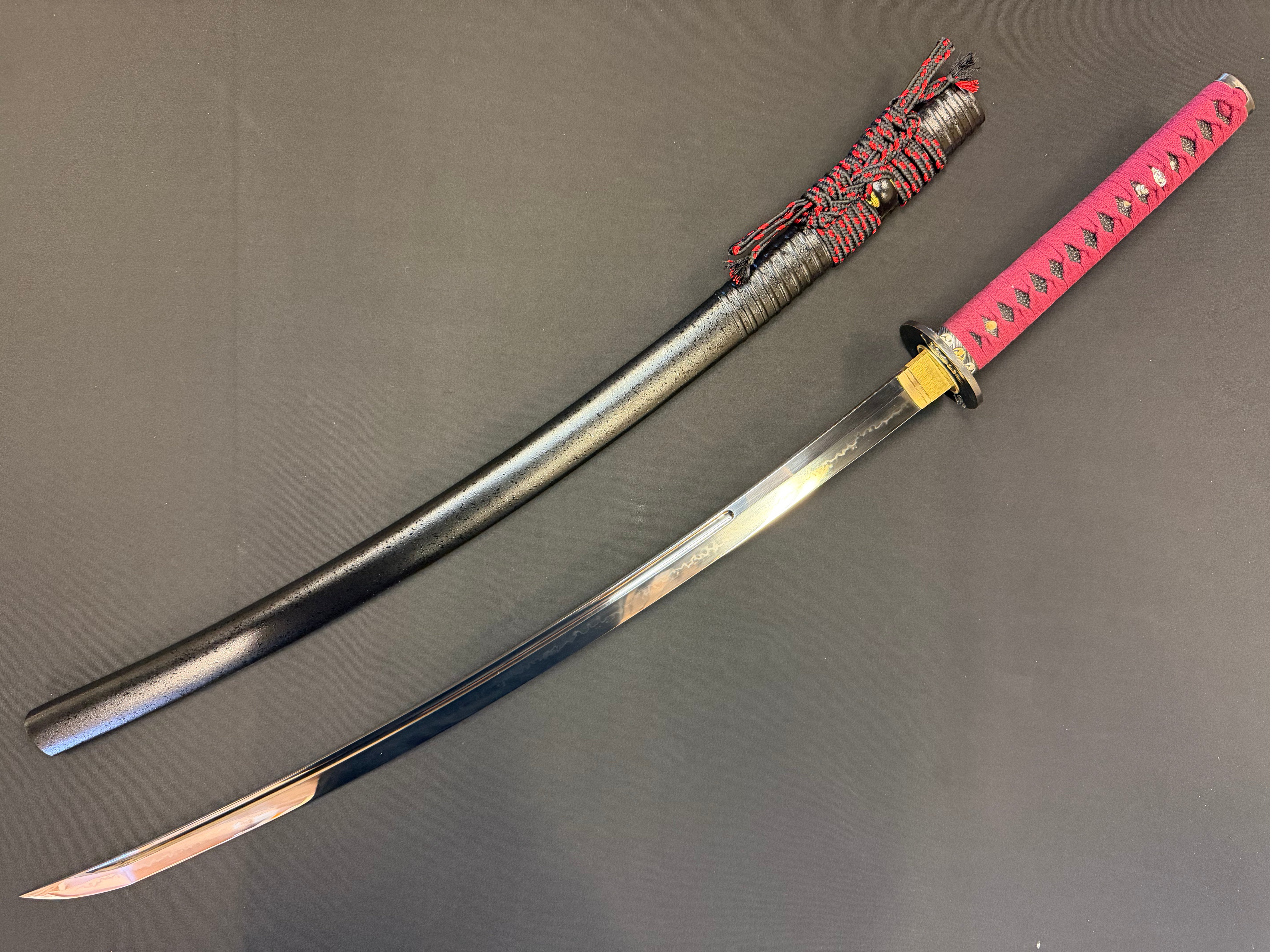 Legacy Steel Crimson Tiger Reaper Katana  - 1095 Clay Tempered Okissaki