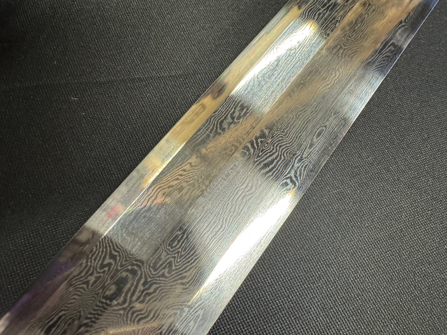 Short Han Jian Eight Sided Damascus