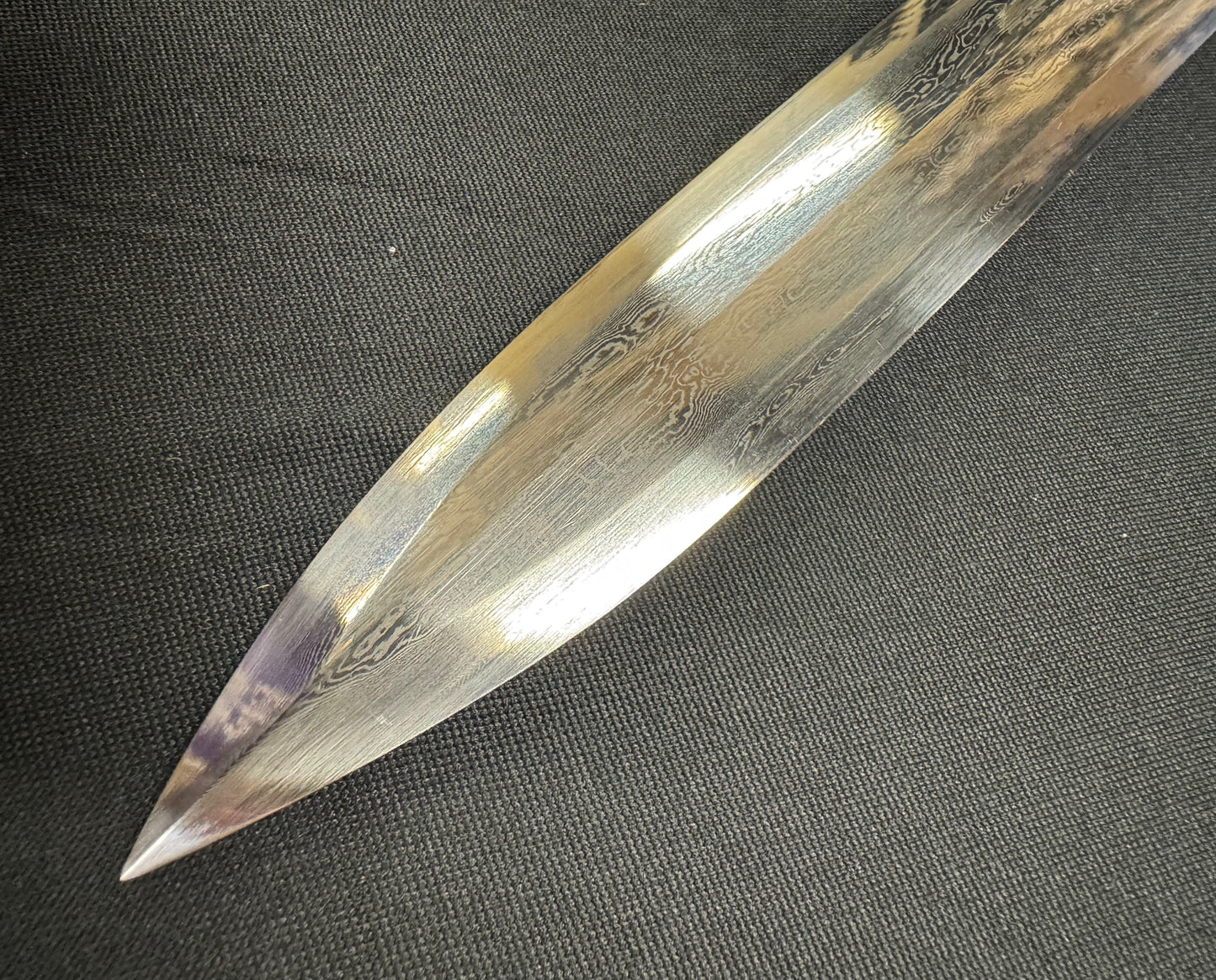 Short Han Jian Eight Sided Damascus