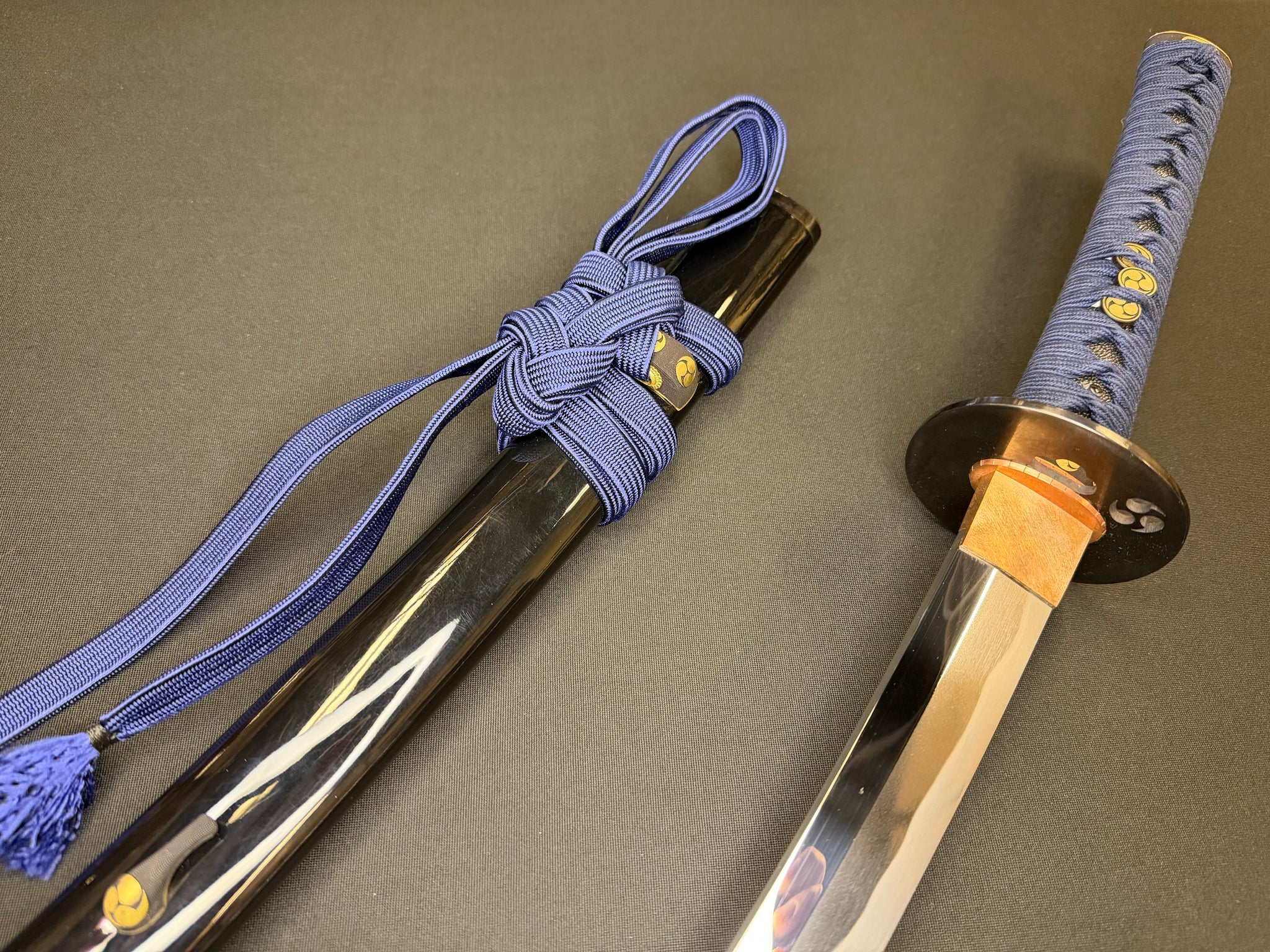 Phoenix Armory Masterwork Series Katana - Blue Bushi Orishigane