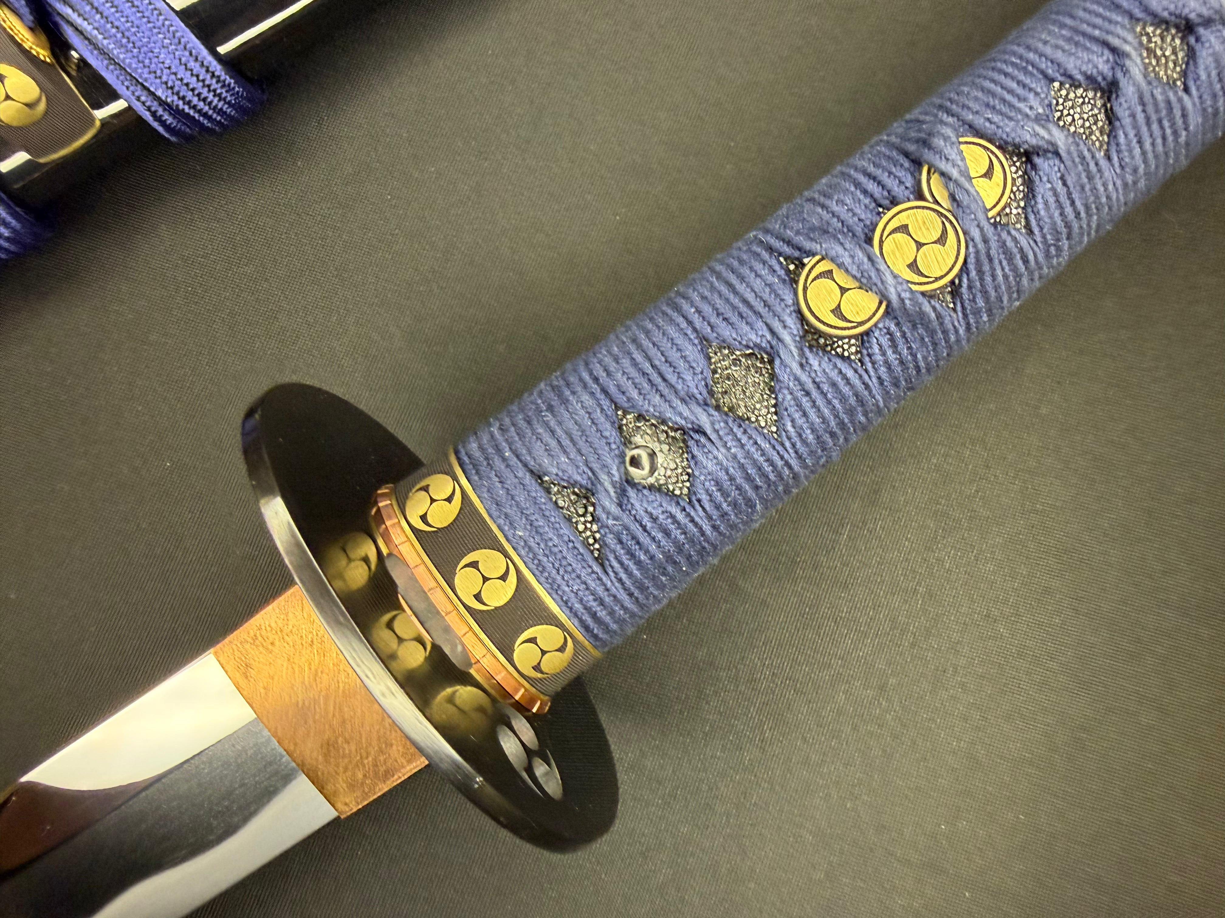 Phoenix Armory Masterwork Series Katana - Blue Bushi Orishigane
