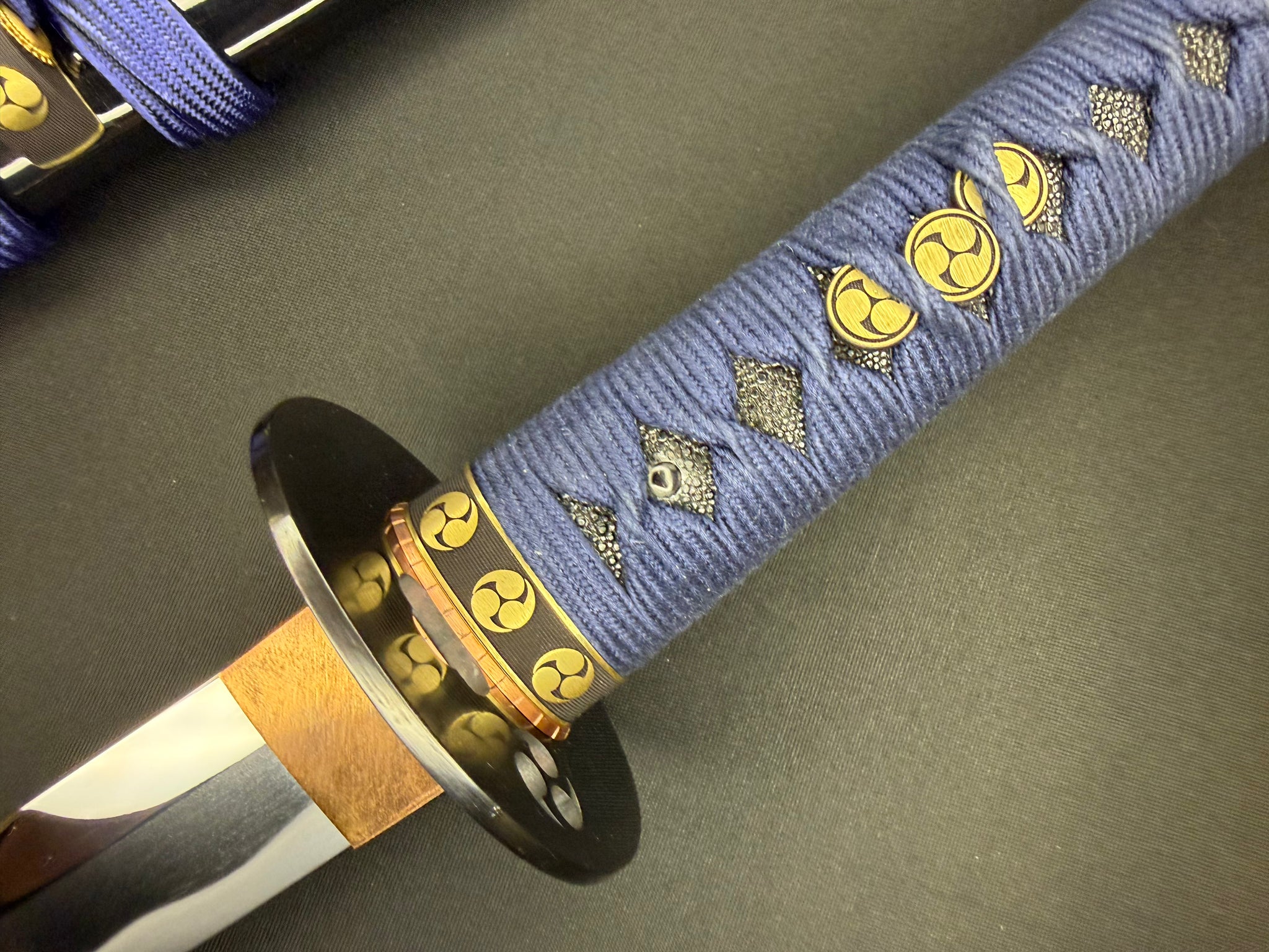 Phoenix Armory Masterwork Series Katana - Blue Bushi Orishigane
