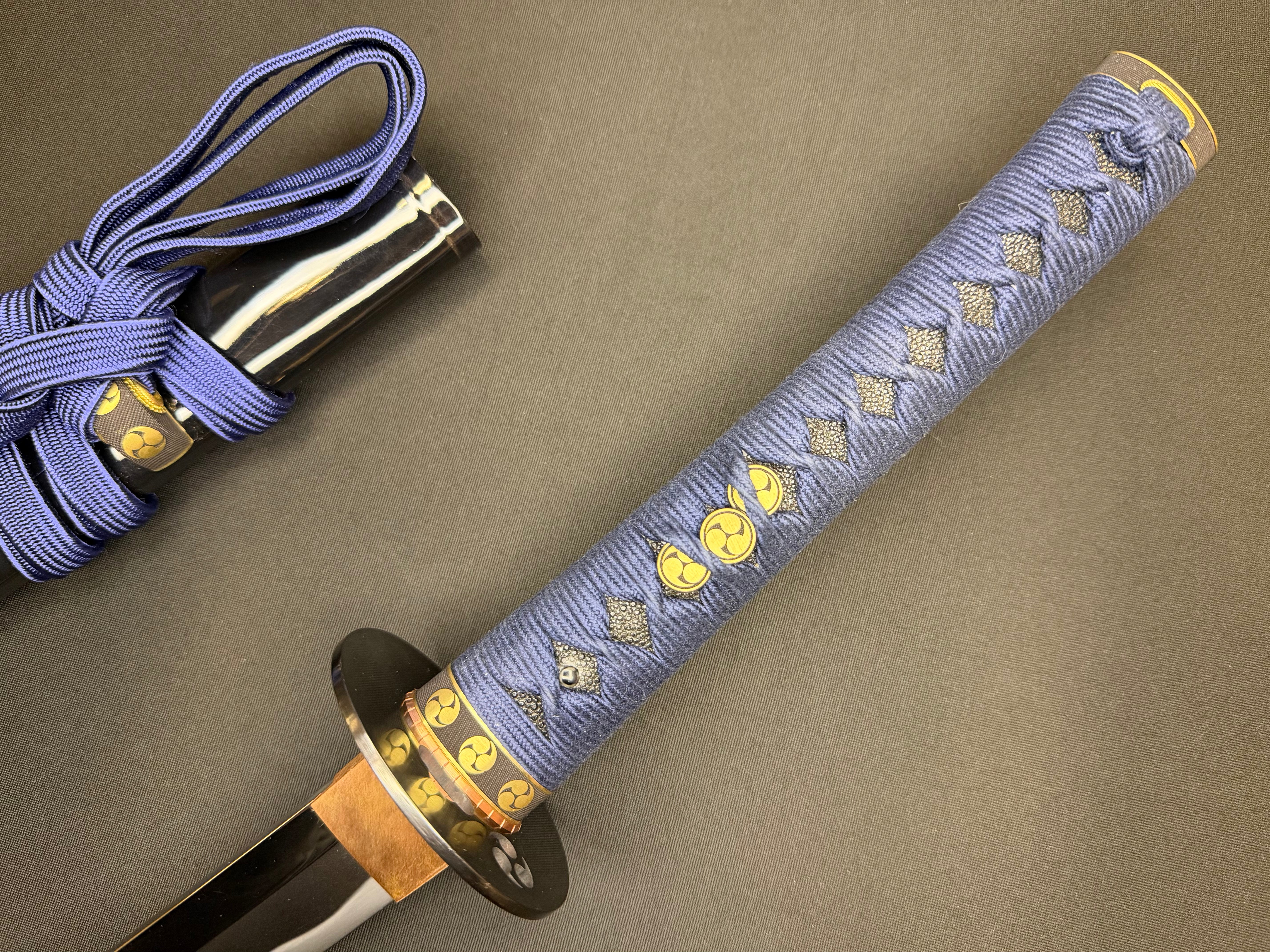 Phoenix Armory Masterwork Series Katana - Blue Bushi Orishigane