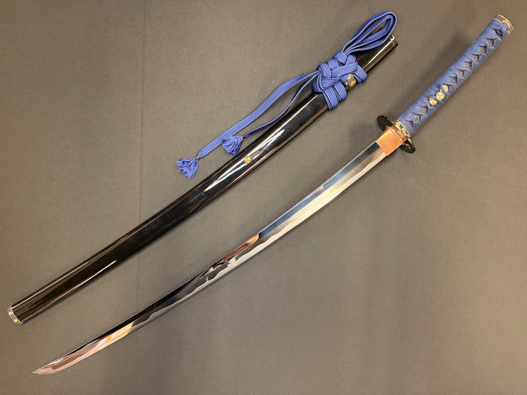 Phoenix Armory Masterwork Series Katana - Blue Bushi Orishigane