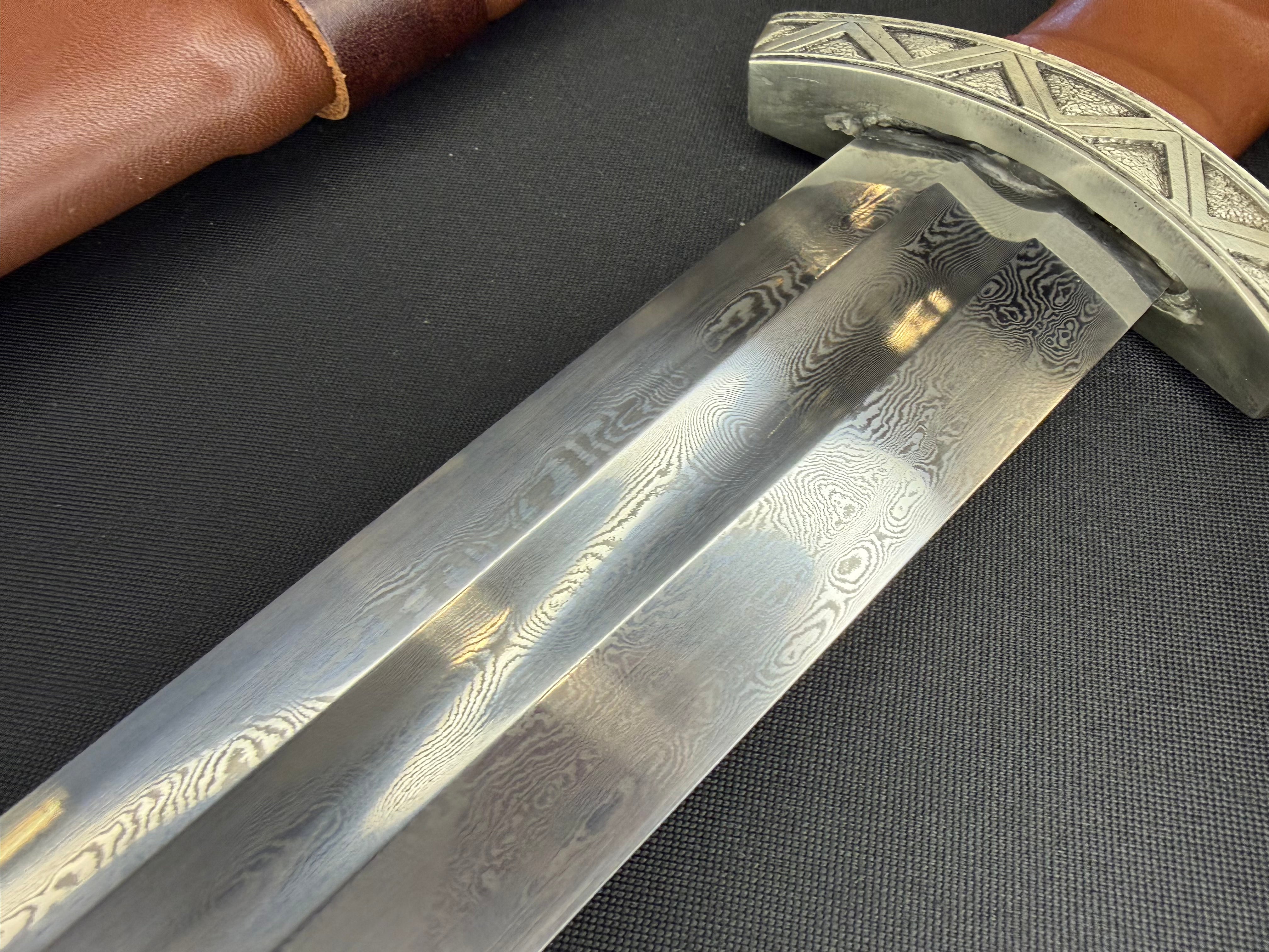 Phoenix Armory Single Handed Viking Sword Damascus