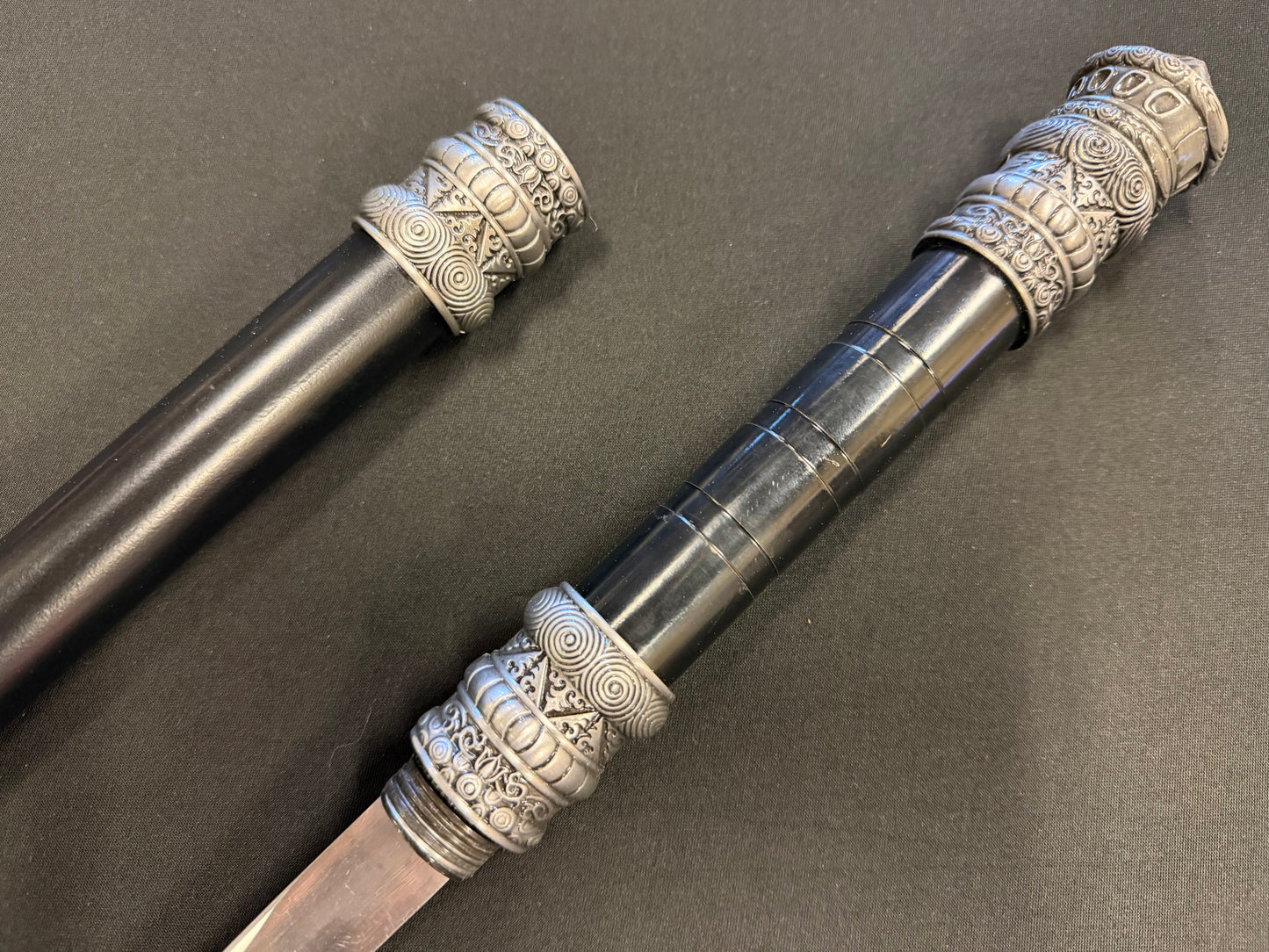 Phoenix Armory Silver Defender Baton Sword Combo Spear 65Mn