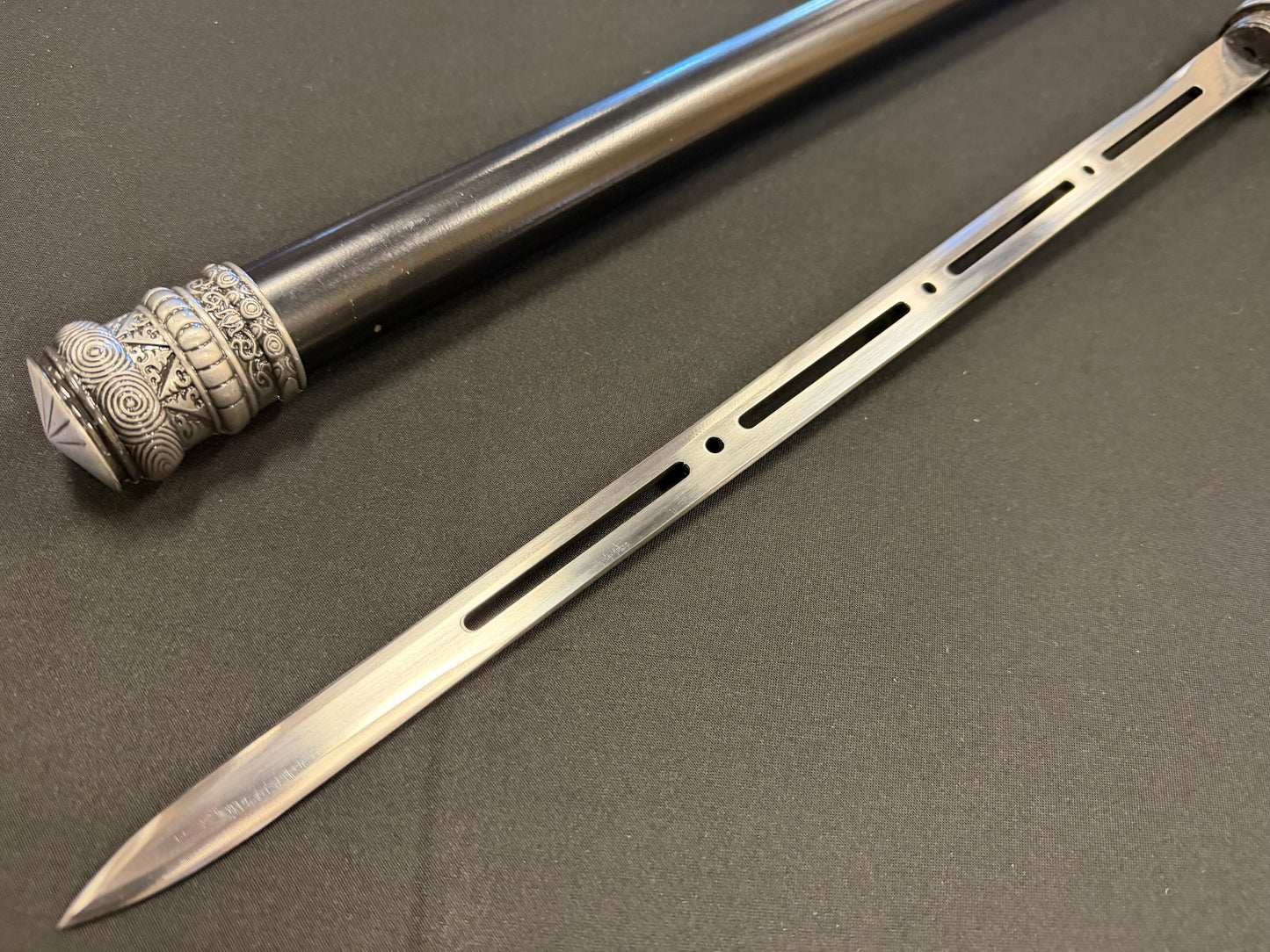 Phoenix Armory Silver Defender Baton Sword Combo Spear 65Mn