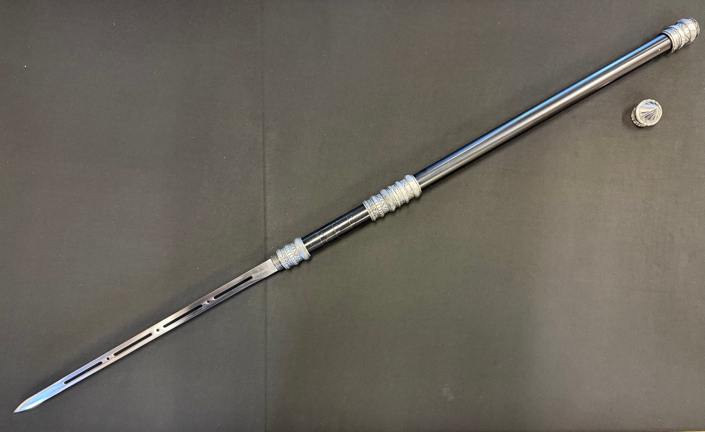 Phoenix Armory Silver Defender Baton Sword Combo Spear 65Mn