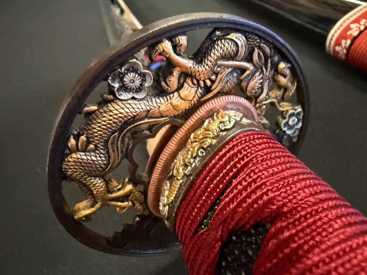 Phoenix Armory Craftsman Elite Katana - Crimson Dragonfire forge-folded Orishigane/Tamahagane