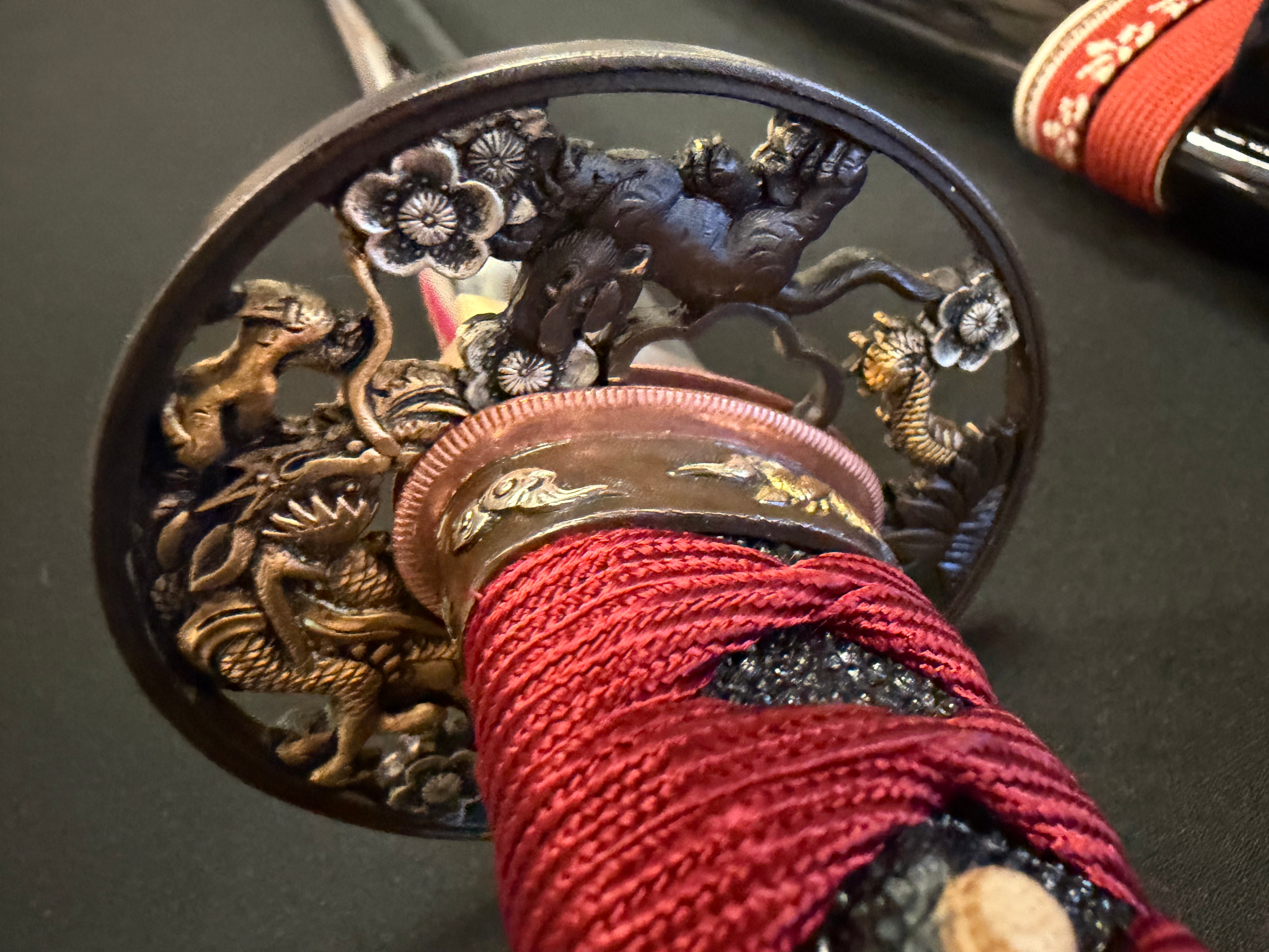 Phoenix Armory Craftsman Elite Katana - Crimson Dragonfire forge-folded Orishigane/Tamahagane