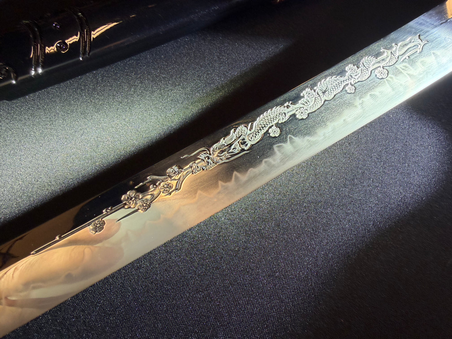 Phoenix Armory Craftsman Elite Katana - Crimson Dragonfire forge-folded Orishigane/Tamahagane