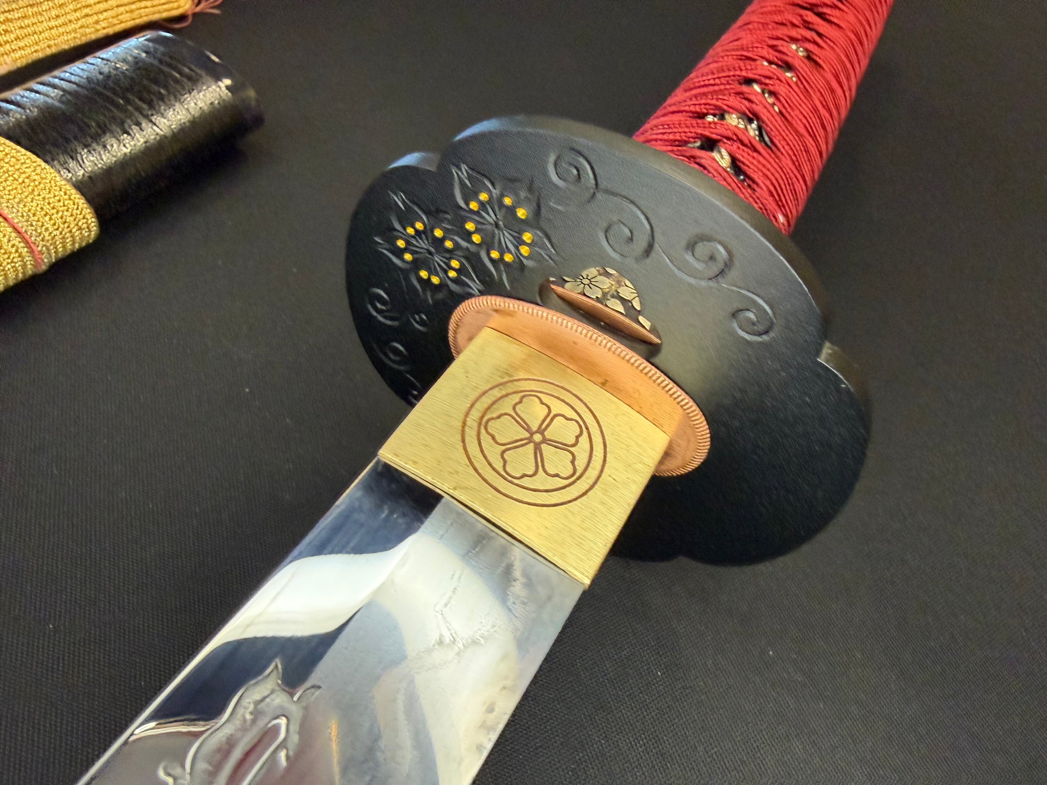 Phoenix Armory Craftsman Elite Katana - Bloodcoil Viper forge-folded Orishigane/Tamahagane Horimono