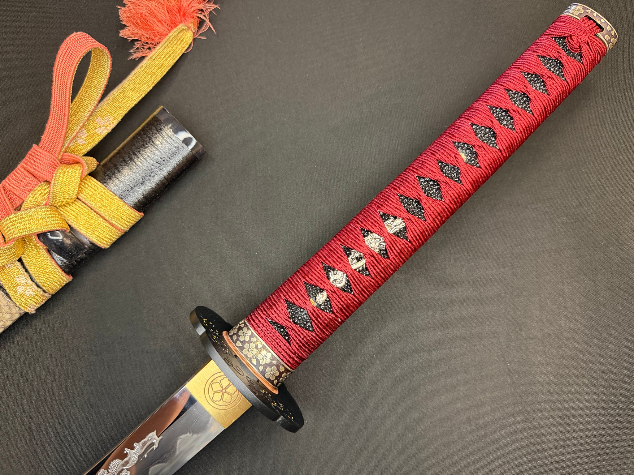 Phoenix Armory Craftsman Elite Katana - Bloodcoil Viper forge-folded Orishigane/Tamahagane Horimono