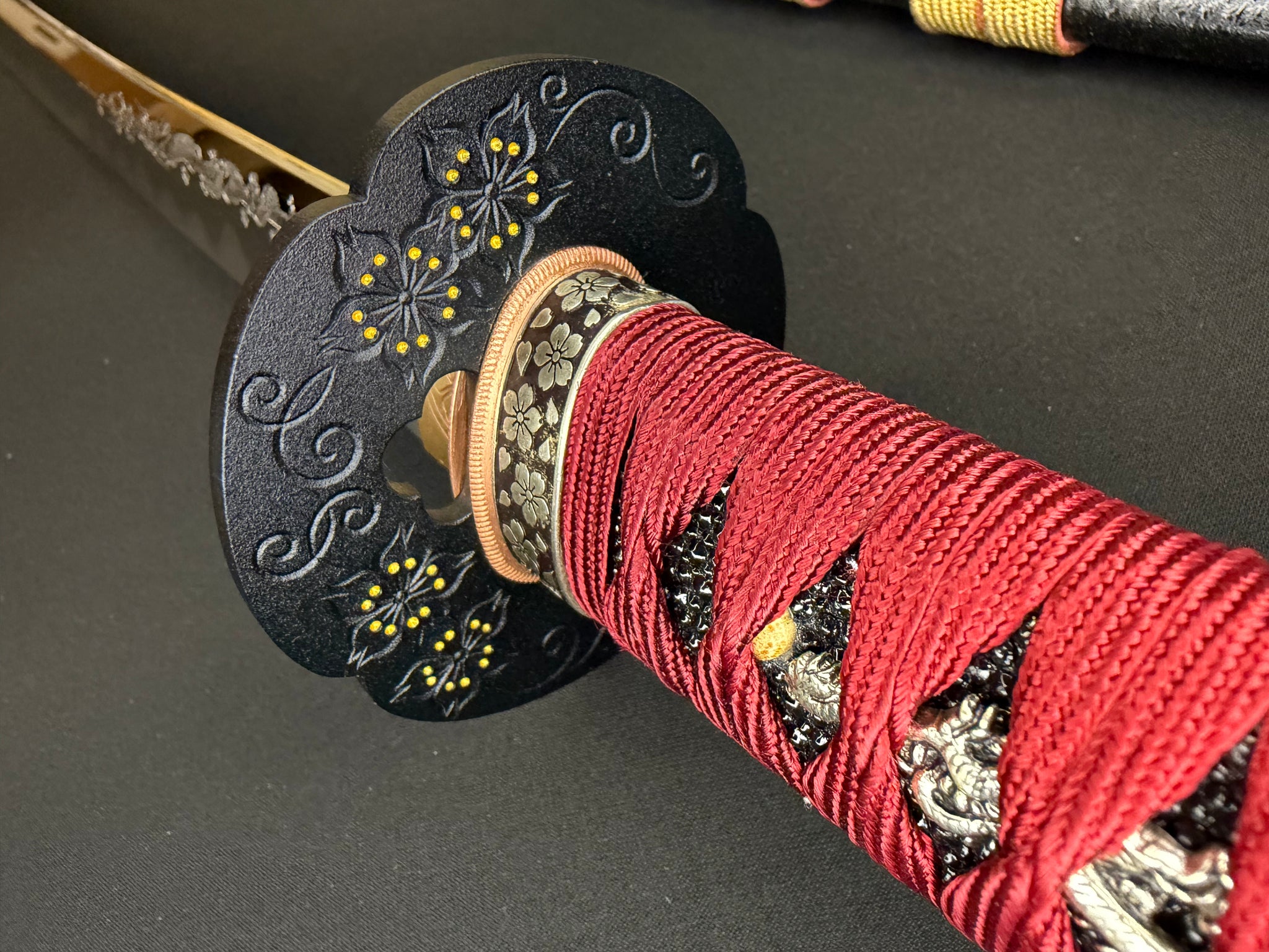 Phoenix Armory Craftsman Elite Katana - Bloodcoil Viper forge-folded Orishigane/Tamahagane Horimono