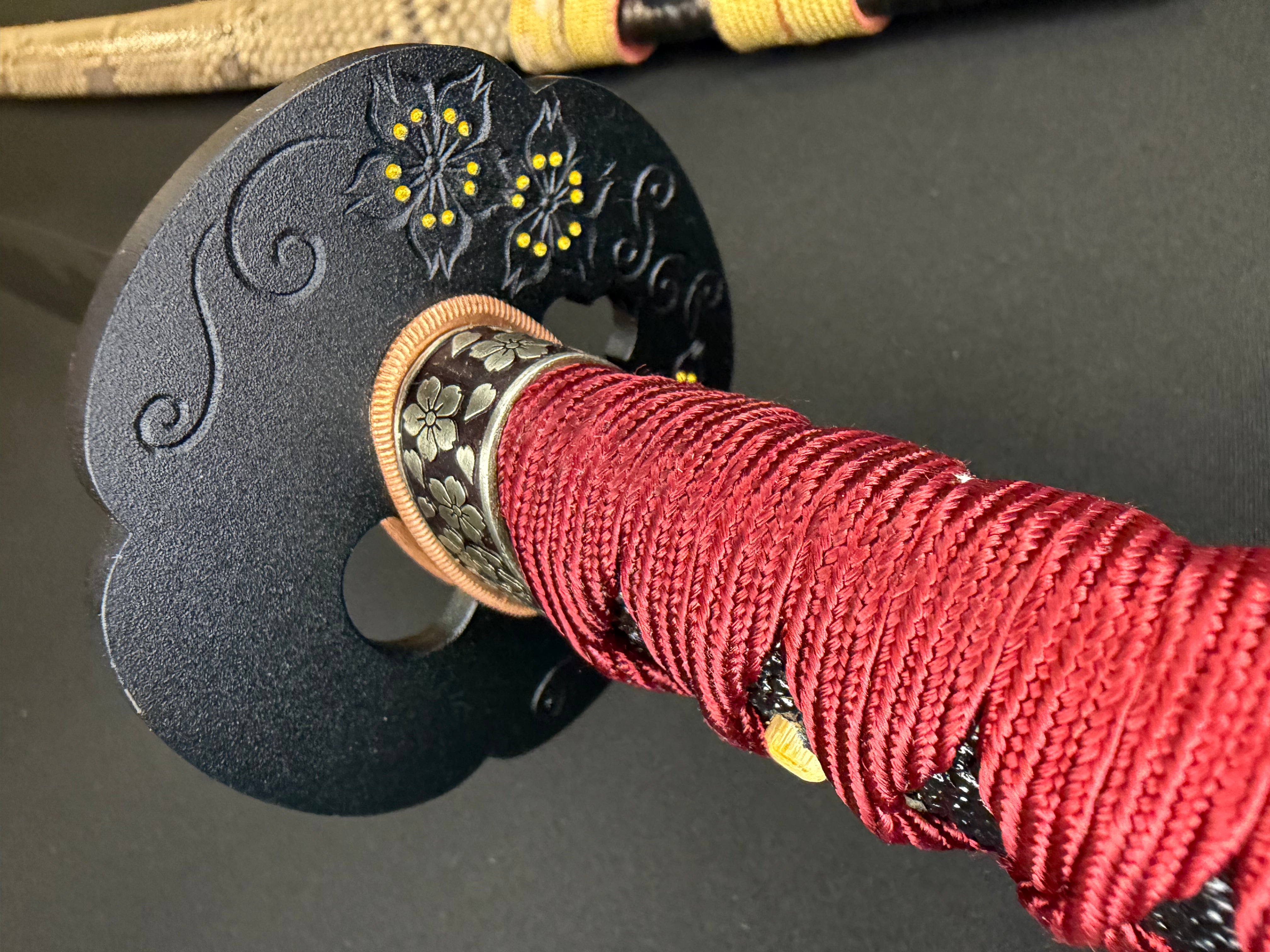 Phoenix Armory Craftsman Elite Katana - Bloodcoil Viper forge-folded Orishigane/Tamahagane Horimono