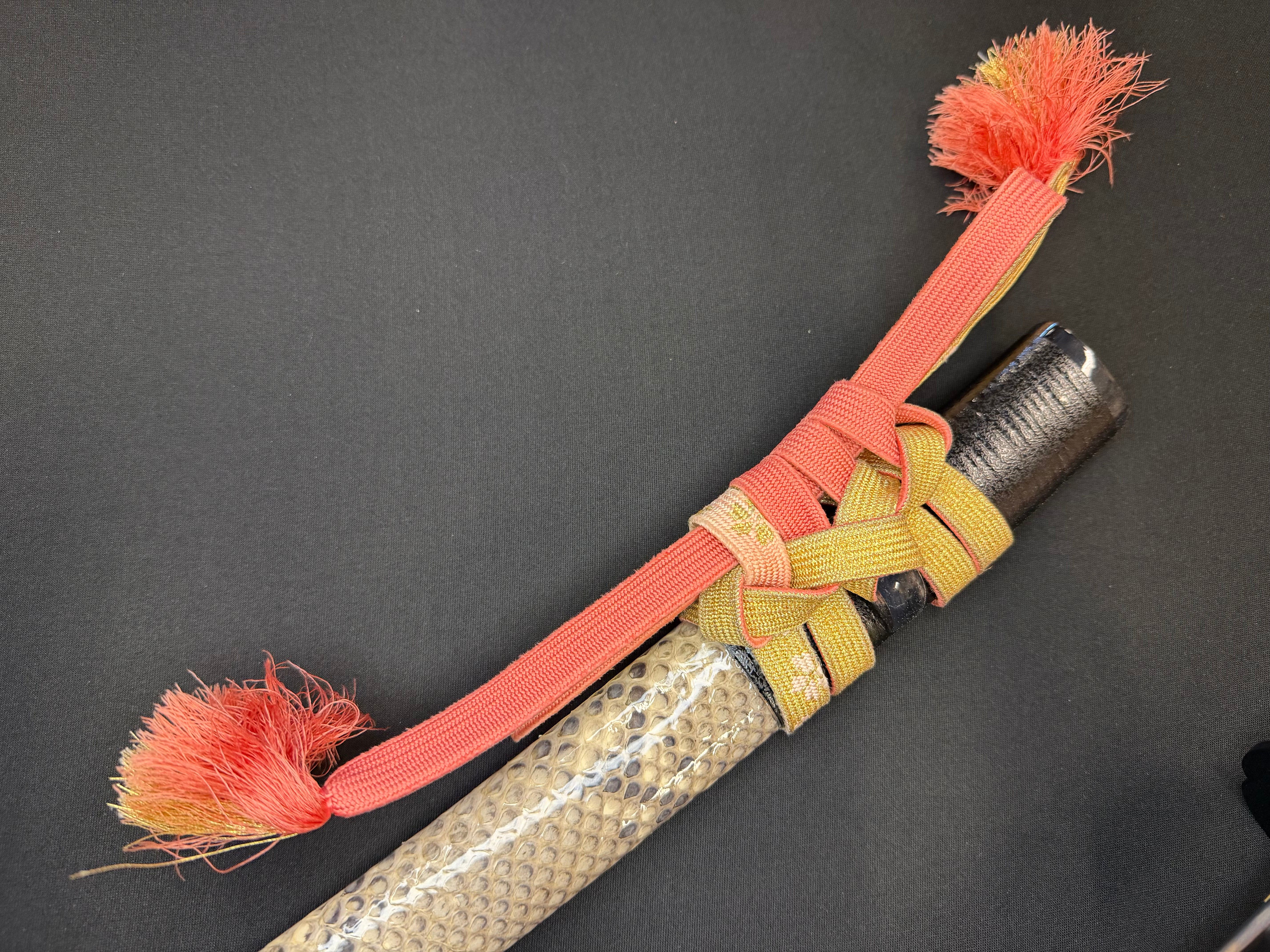 Phoenix Armory Craftsman Elite Katana - Bloodcoil Viper forge-folded Orishigane/Tamahagane Horimono