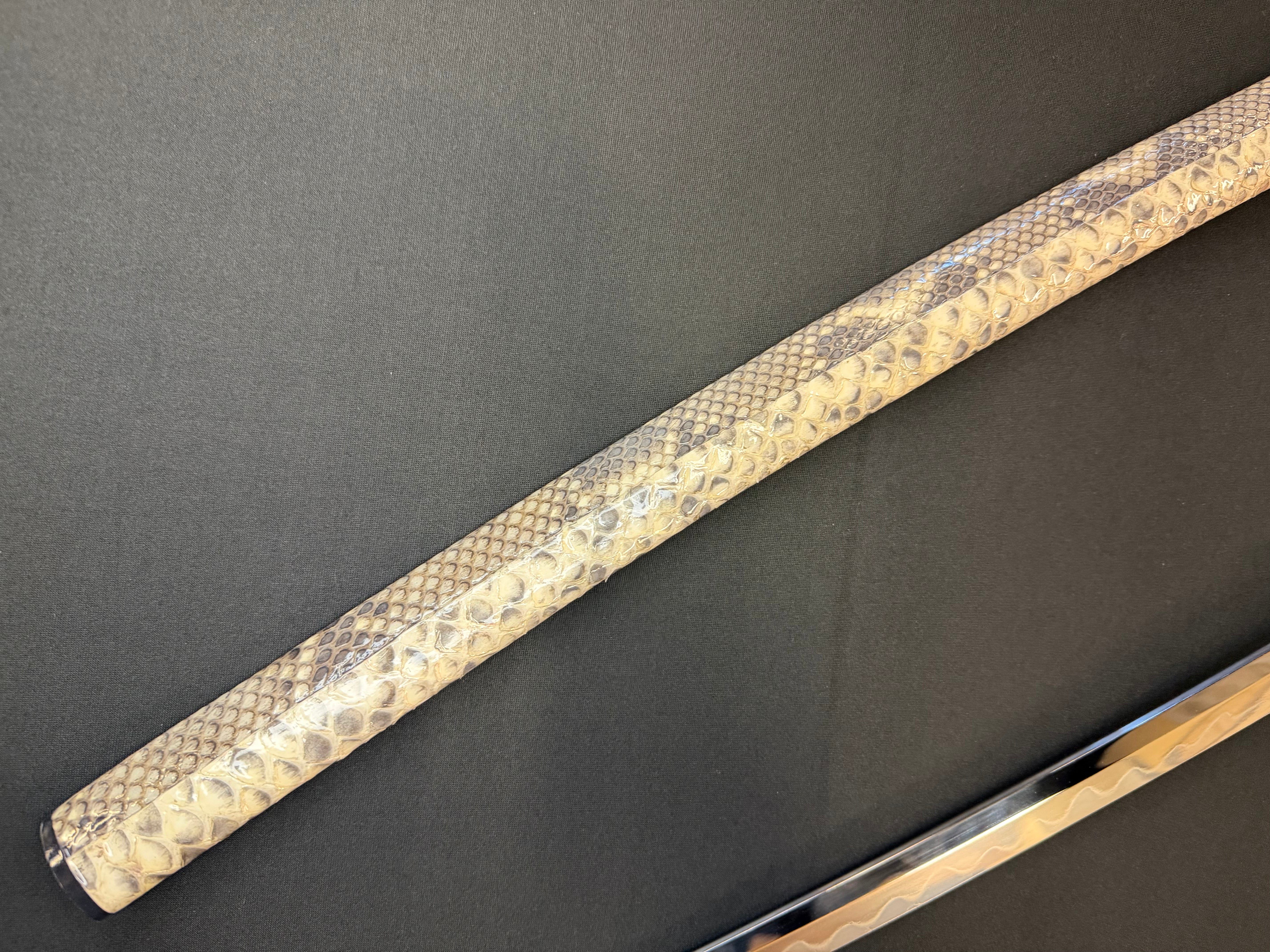 Phoenix Armory Craftsman Elite Katana - Bloodcoil Viper forge-folded Orishigane/Tamahagane Horimono