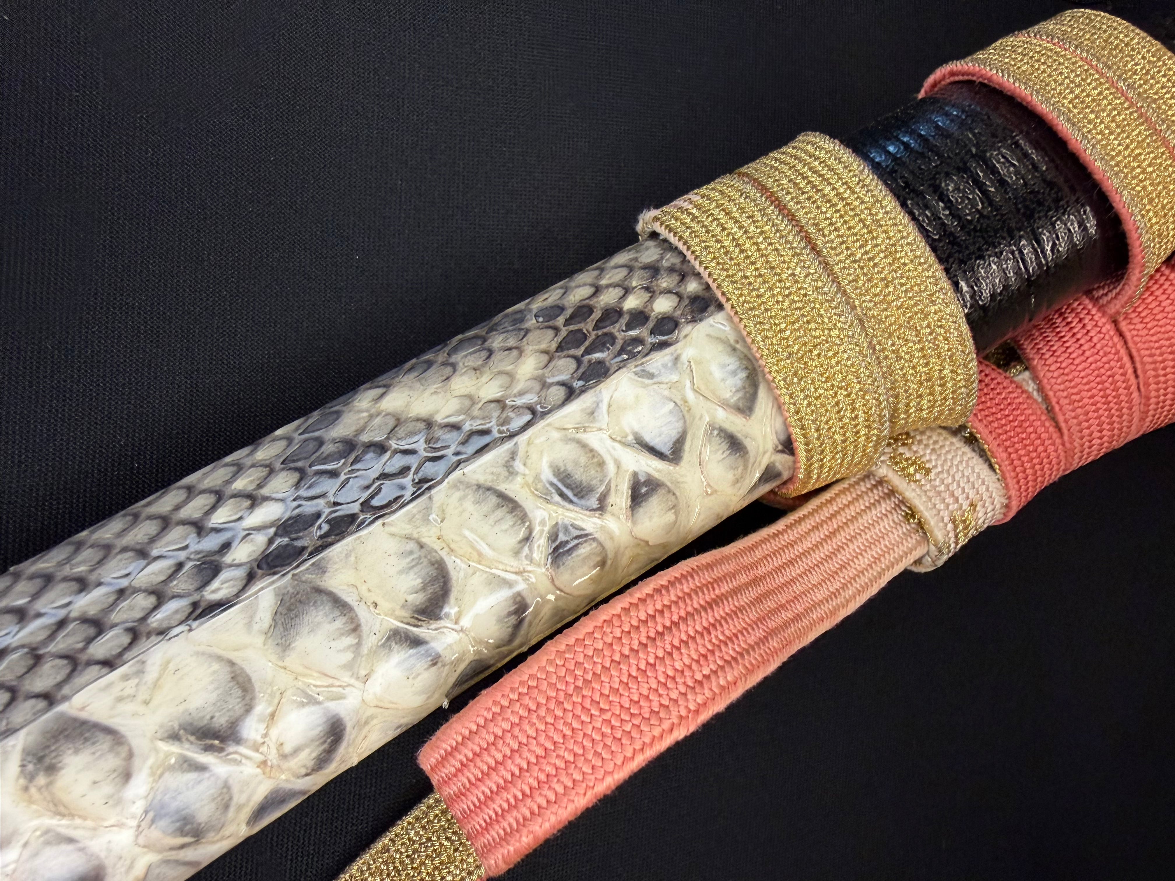 Phoenix Armory Craftsman Elite Katana - Bloodcoil Viper forge-folded Orishigane/Tamahagane Horimono