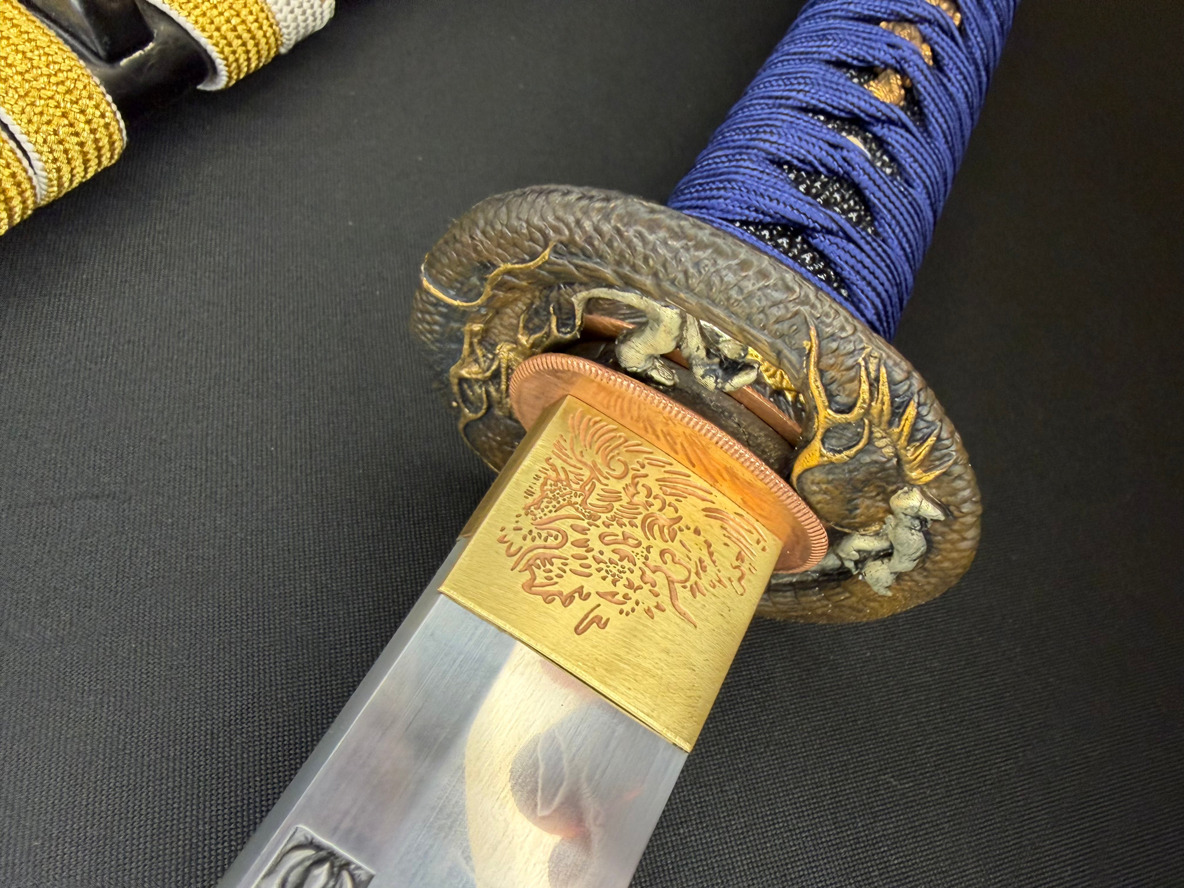 Phoenix Armory Craftsman Elite Katana - Skydragon Forge Folded Self-smelted Steel