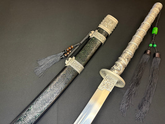 Phoenix Armory Long Kangxi Dao - Silver Sentinel 65Mn