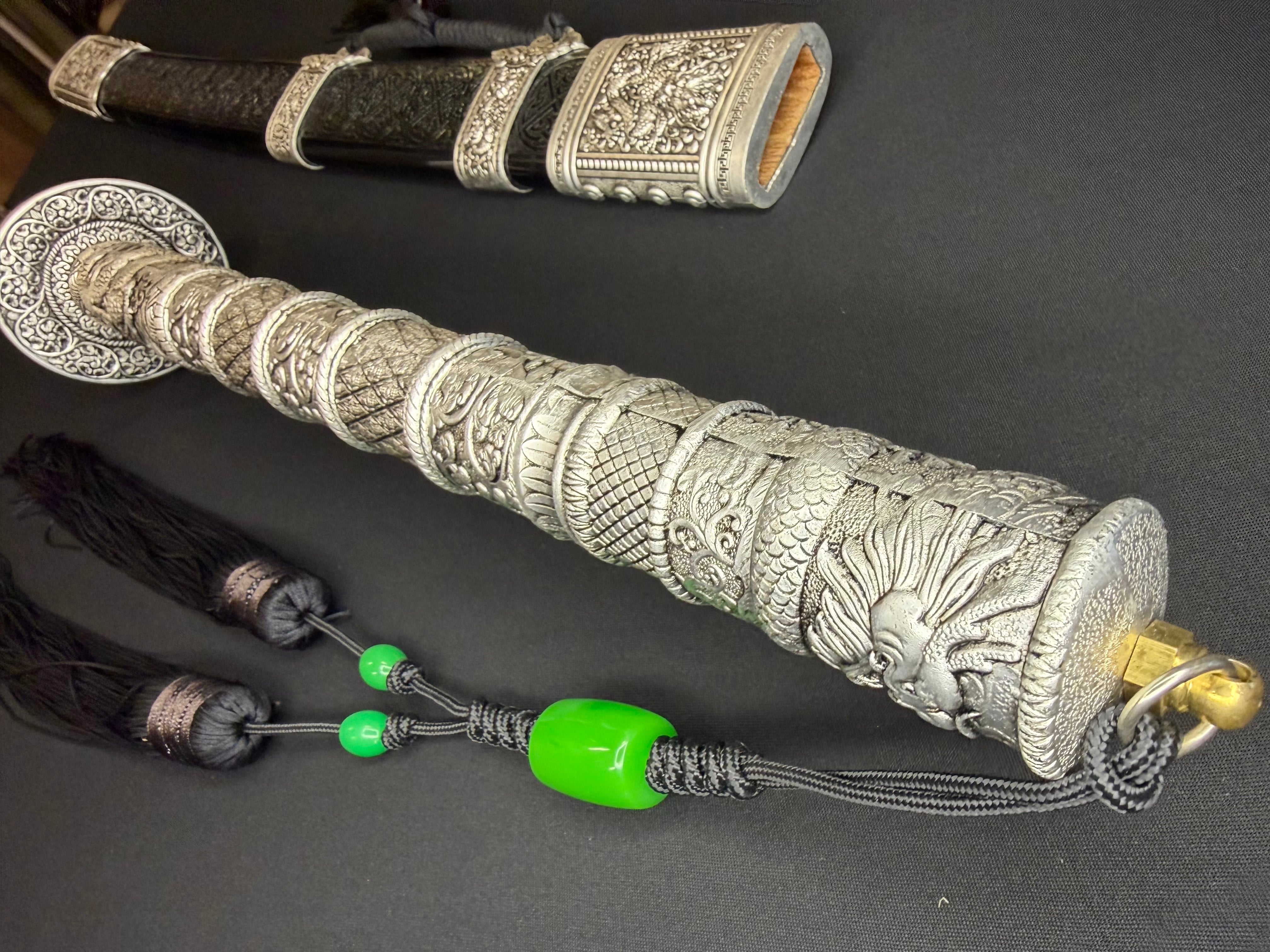 Phoenix Armory Long Kangxi Dao - Silver Sentinel 65Mn