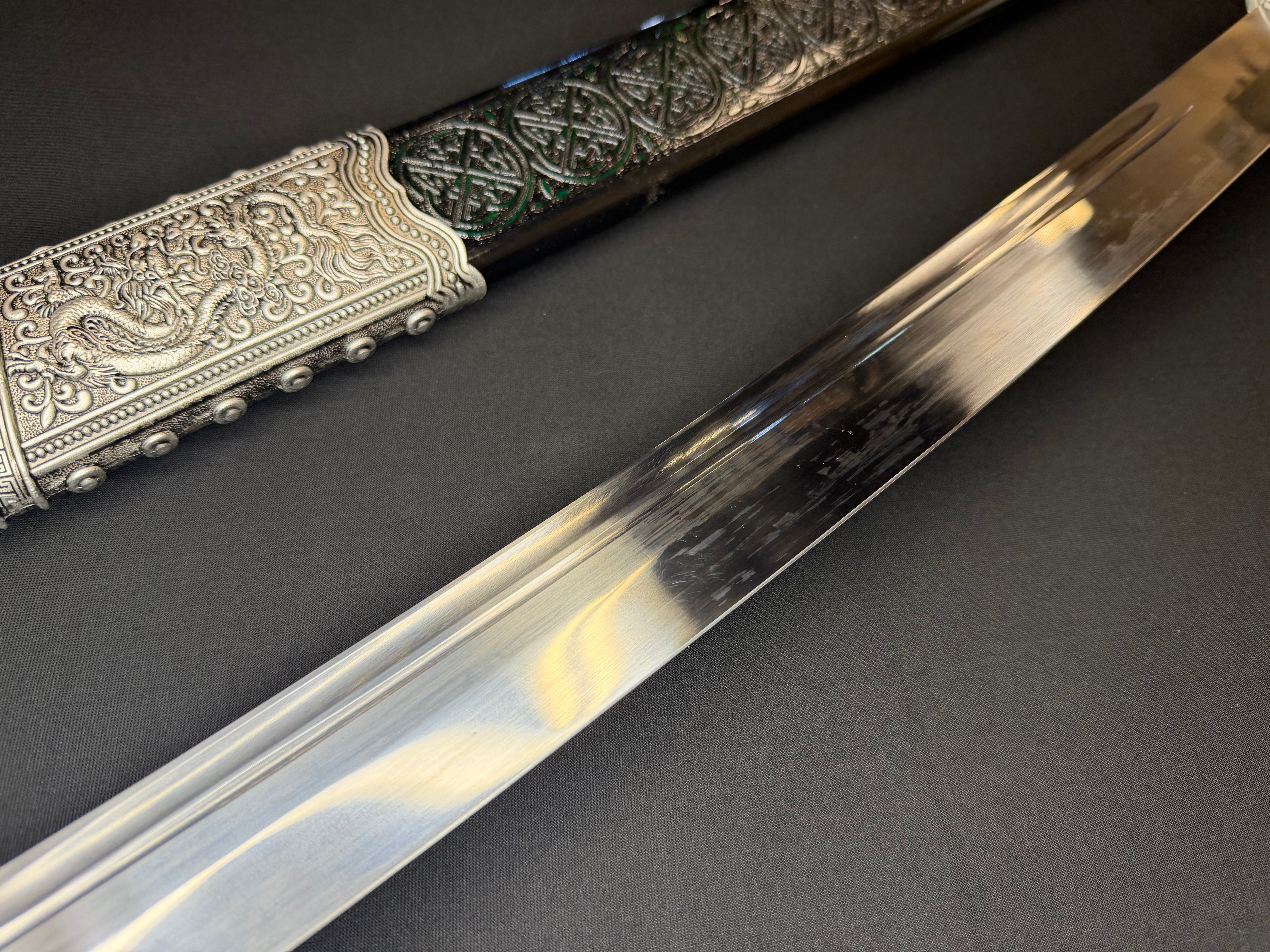 Phoenix Armory Long Kangxi Dao - Silver Sentinel 65Mn