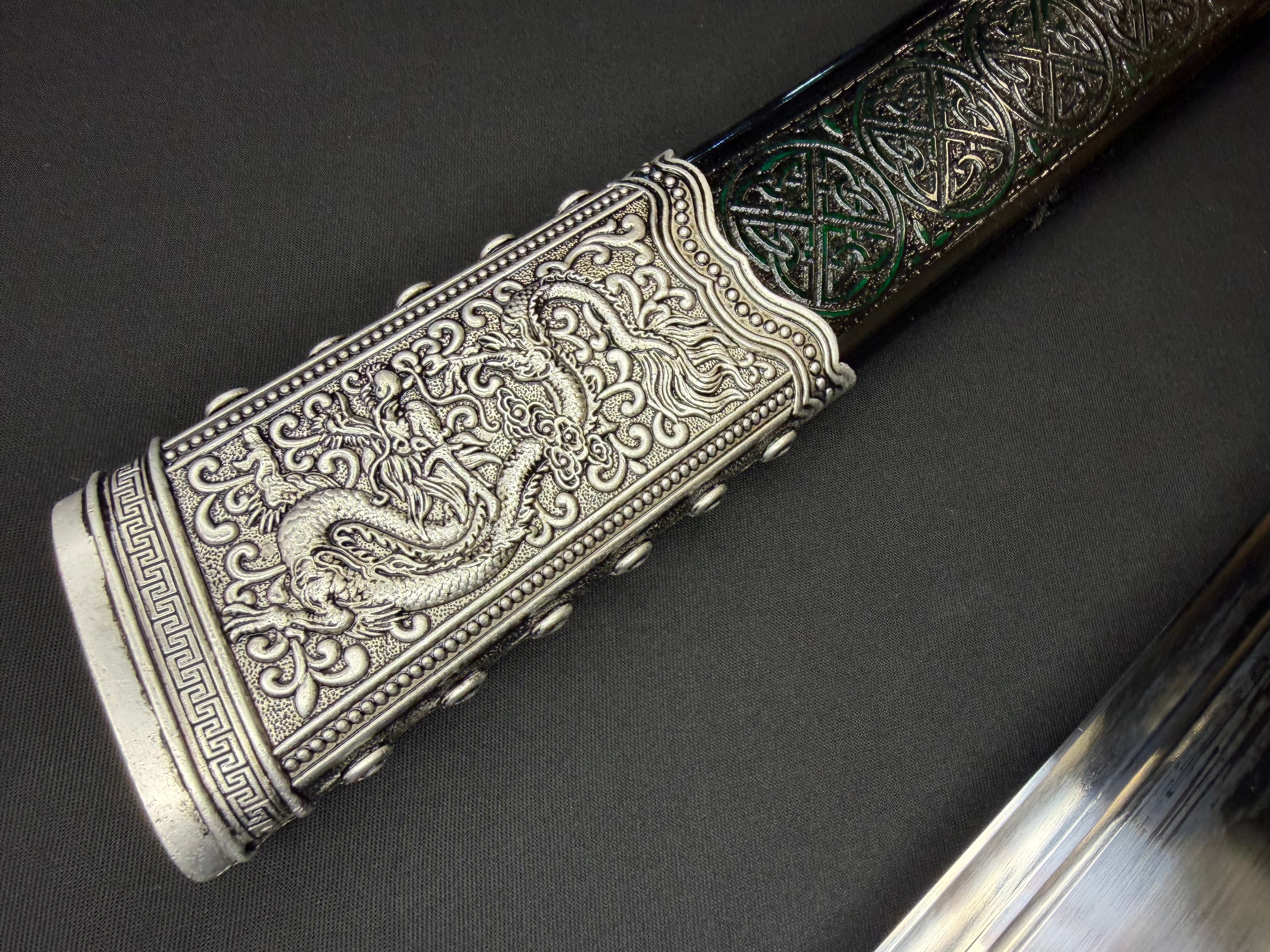Phoenix Armory Long Kangxi Dao - Silver Sentinel 65Mn