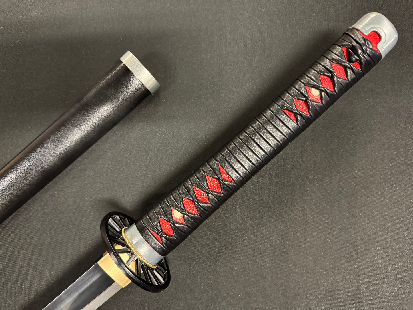 Demon Slayer Tanjiro Katana T10 Black Blade