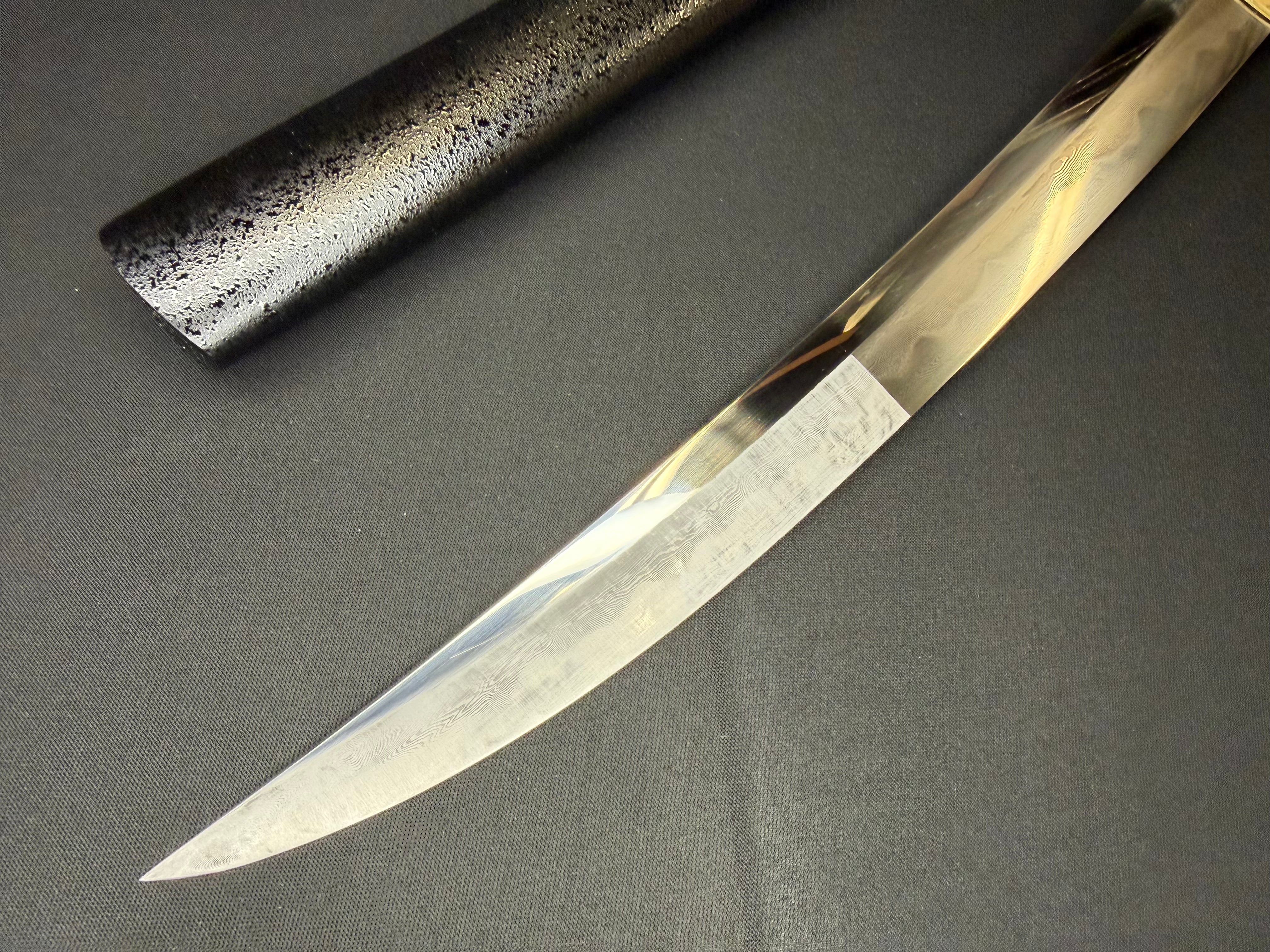 Shogun Arms Tanto - Dark Legacy Osoraku Clay Tempered Folded Steel
